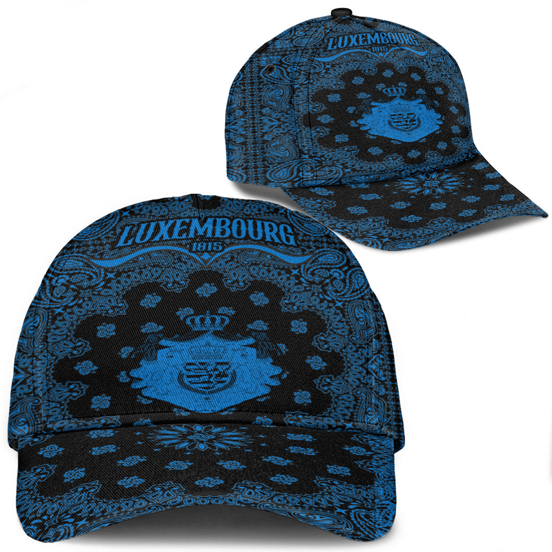 Luxembourg Classic Cap Paisley Bandana Never Out of Date" Personalized Cap Trucker Hats Custom Hats Gifts For Men & Women"
