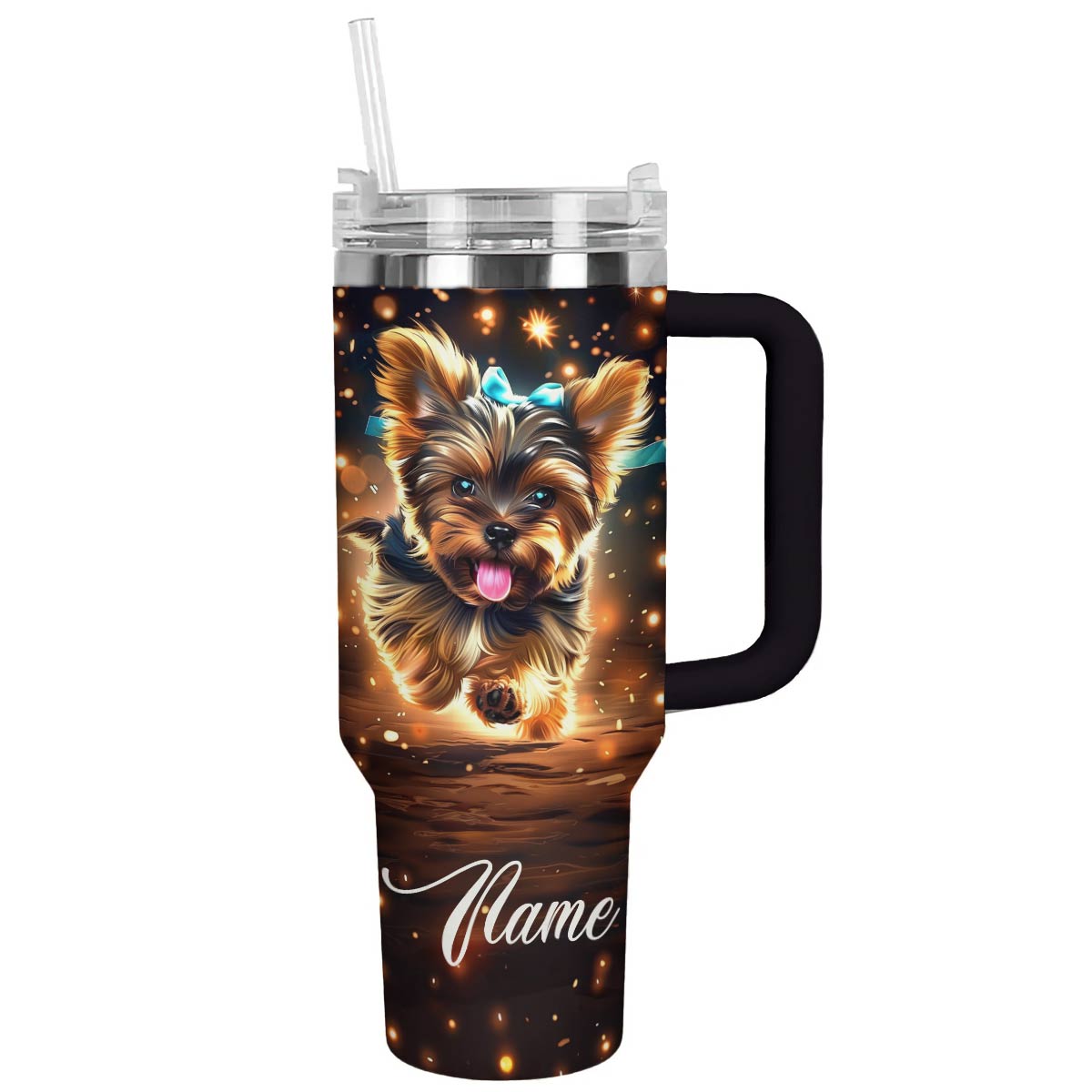 Luxury My Yorkie Dog Custom Stanley Cup 40 oz 30 oz Tumbler With HandleTVC2301793 - Image 2