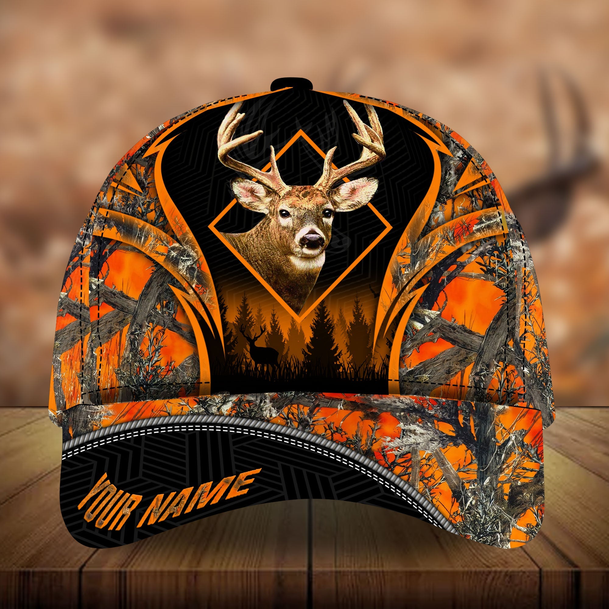 Lycurgus Sala Hunting Hats 3D Pattern Camo Personalized Trucker Hats Custom Hats Gifts For Men & Women