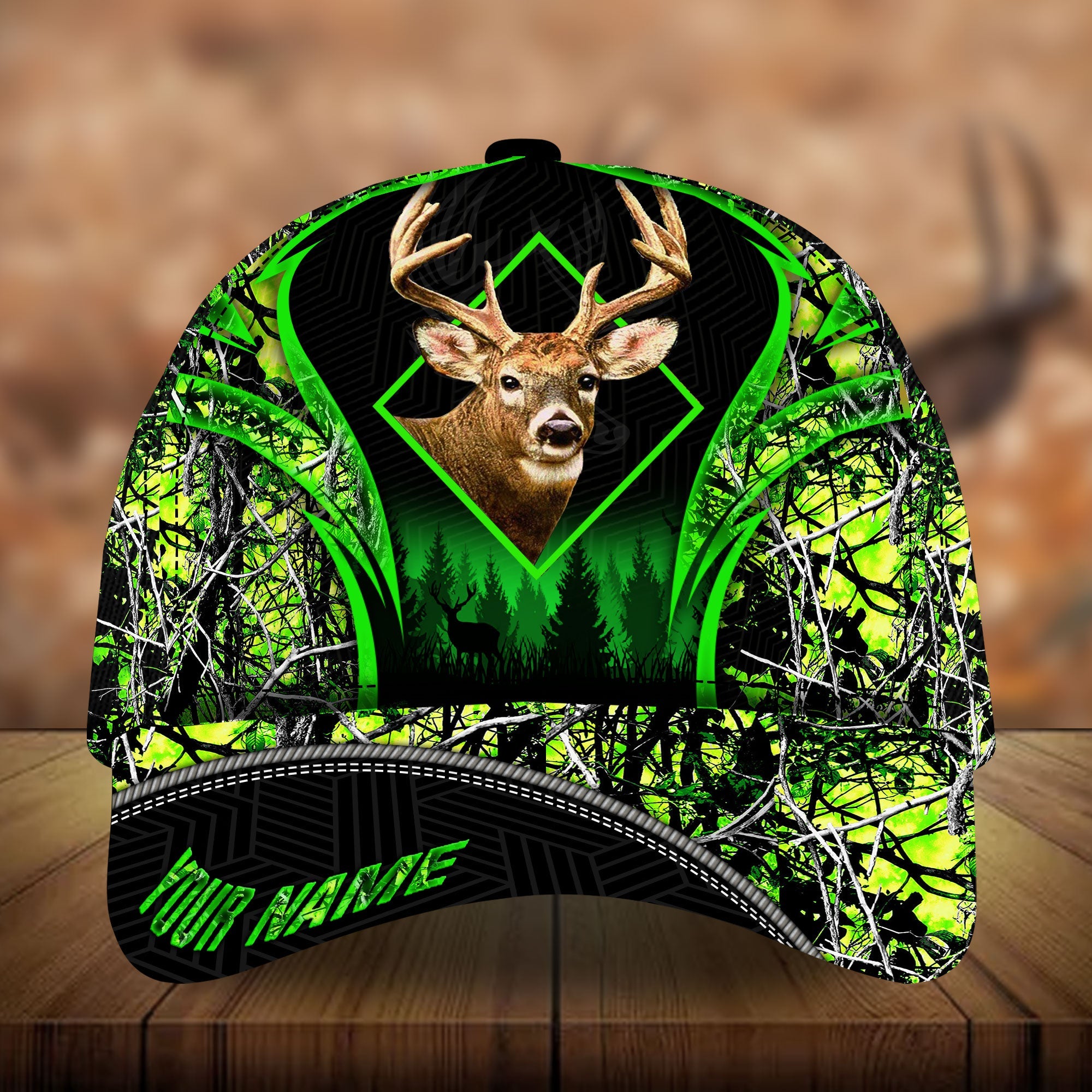 Lycurgus Sala Hunting Hats 3D Pattern Camo Personalized Trucker Hats Custom Hats Gifts For Men & Women