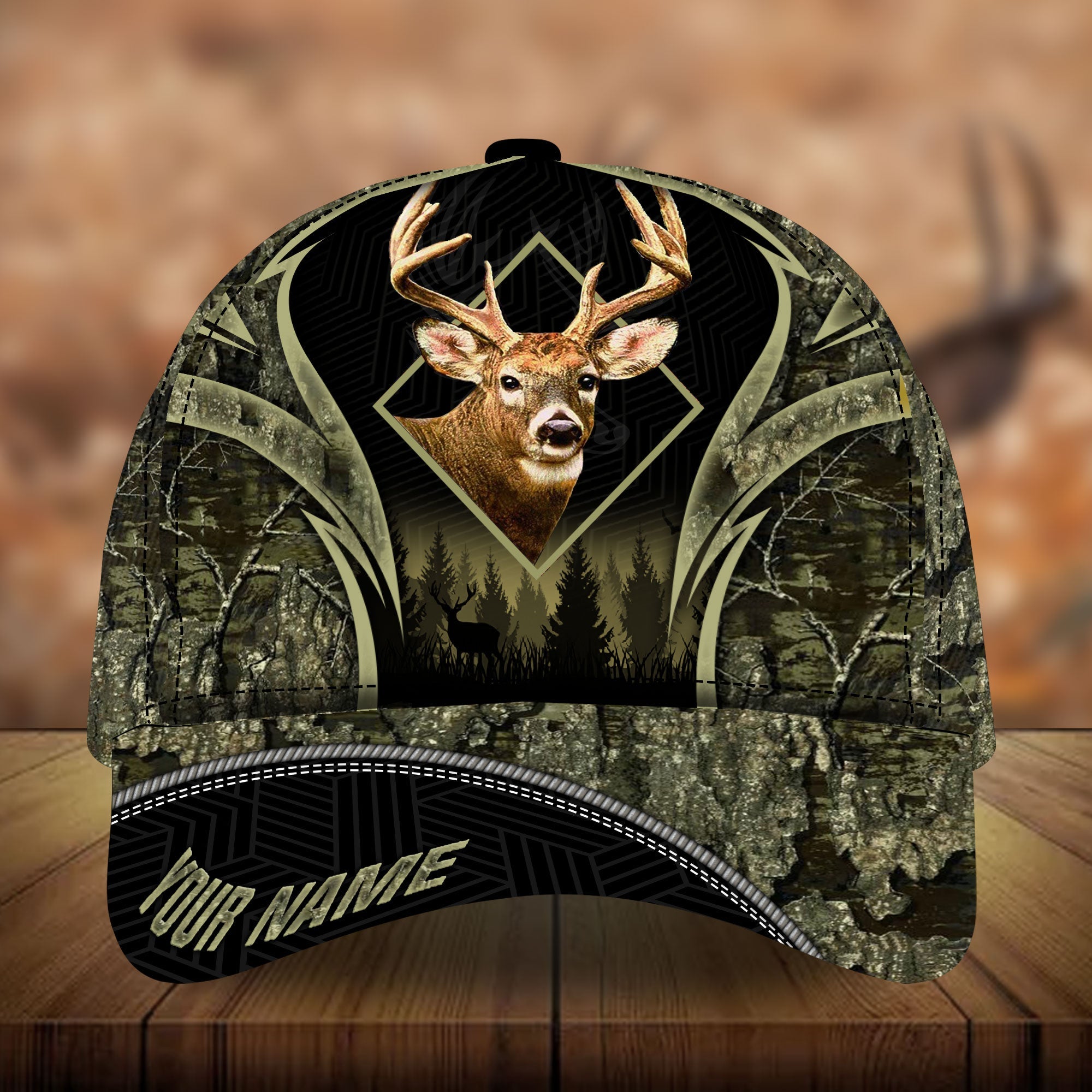 Lycurgus Sala Hunting Hats 3D Pattern Camo Personalized Trucker Hats Custom Hats Gifts For Men & Women