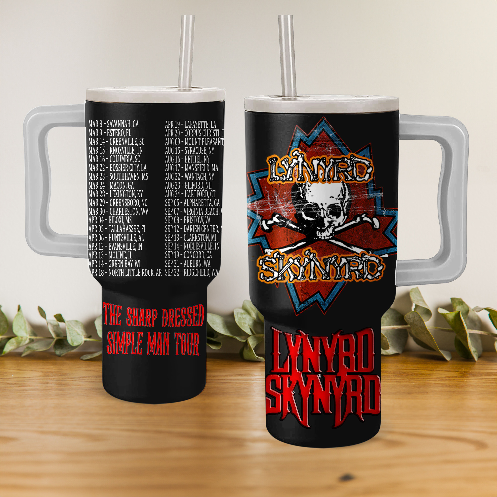 Lynyrd Skynyrd Music Custom Stanley Cup 40 oz 30 oz Tumbler With HandleTVC2301151