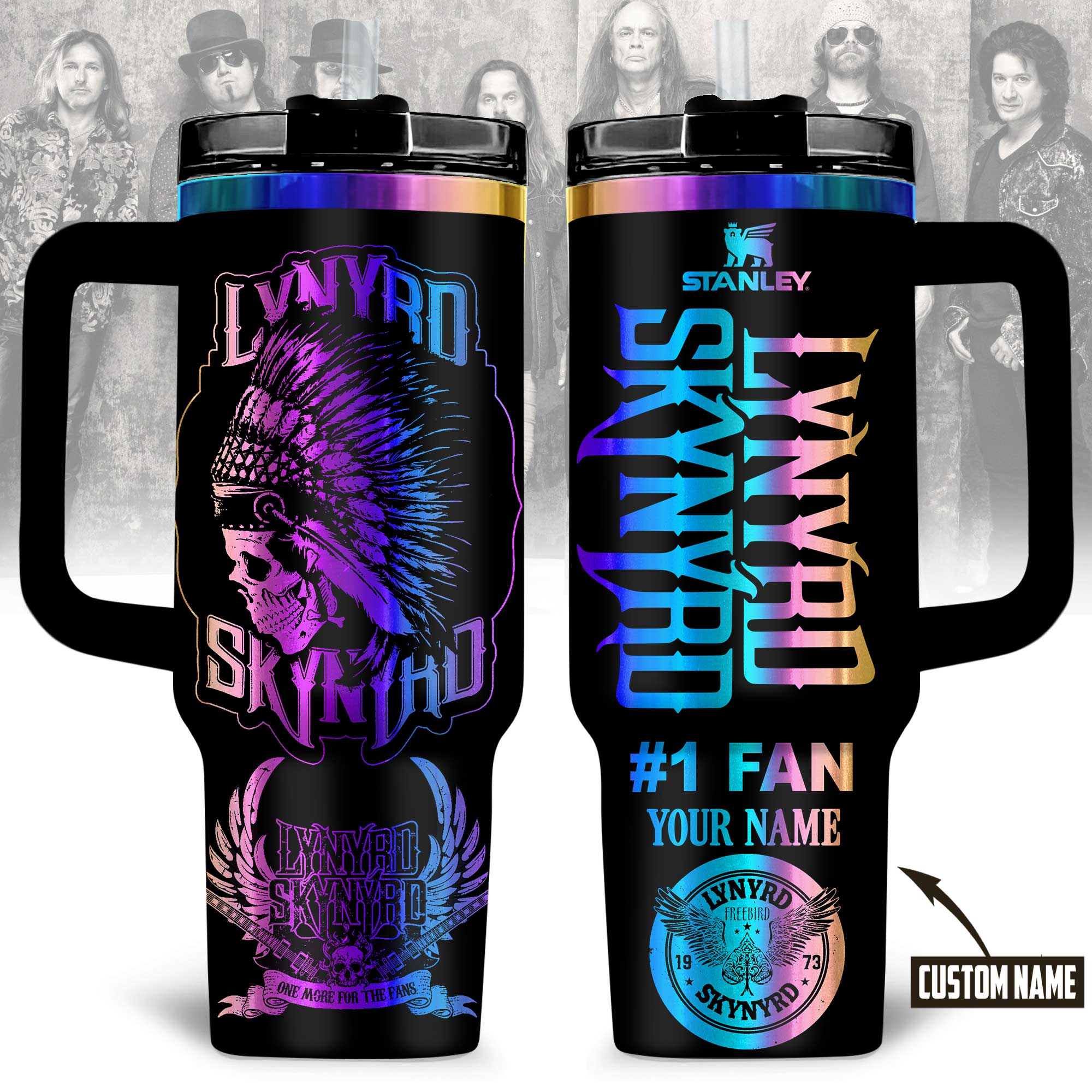 Lynyrd Skynyrd Music Custom Stanley Cup 40 oz 30 oz Tumbler With HandleTVC2301177
