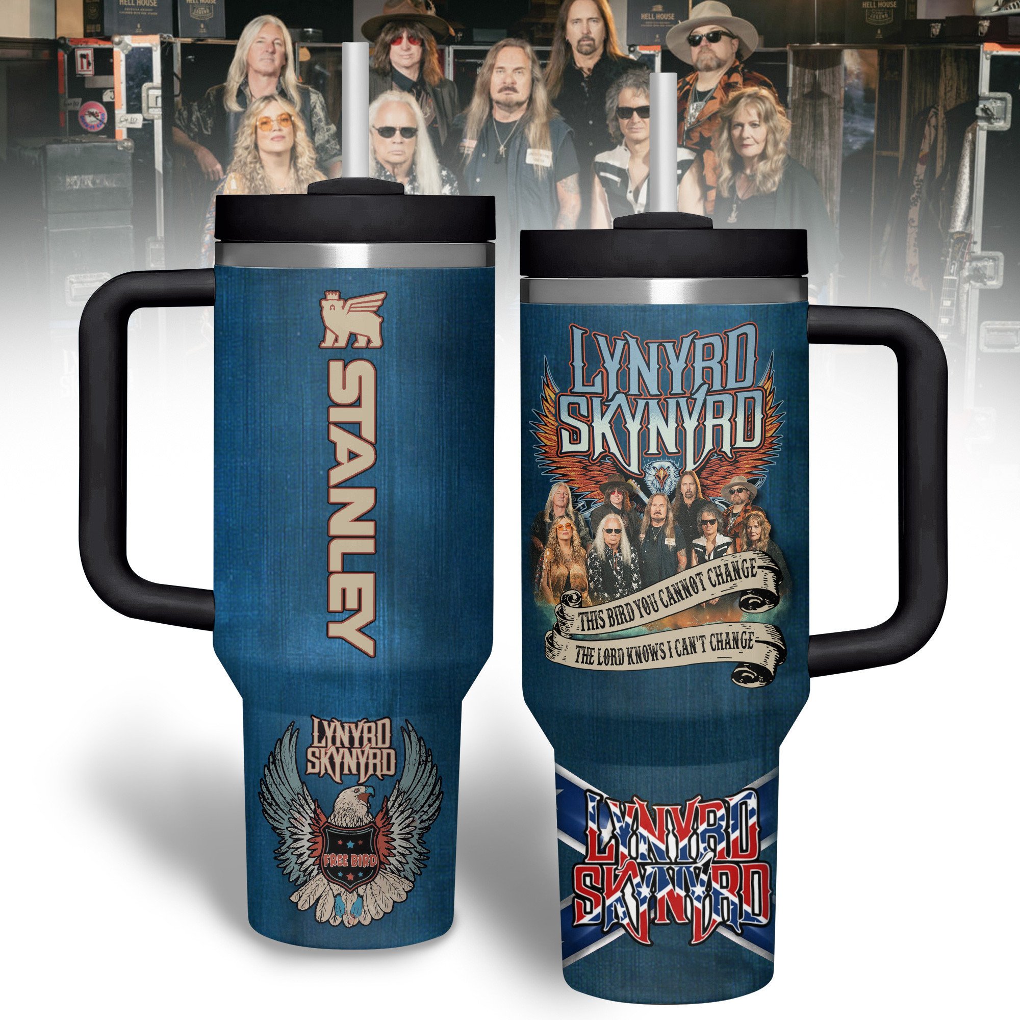 Lynyrd Skynyrd Music Custom Stanley Cup 40 oz 30 oz Tumbler With HandleTVC2301179