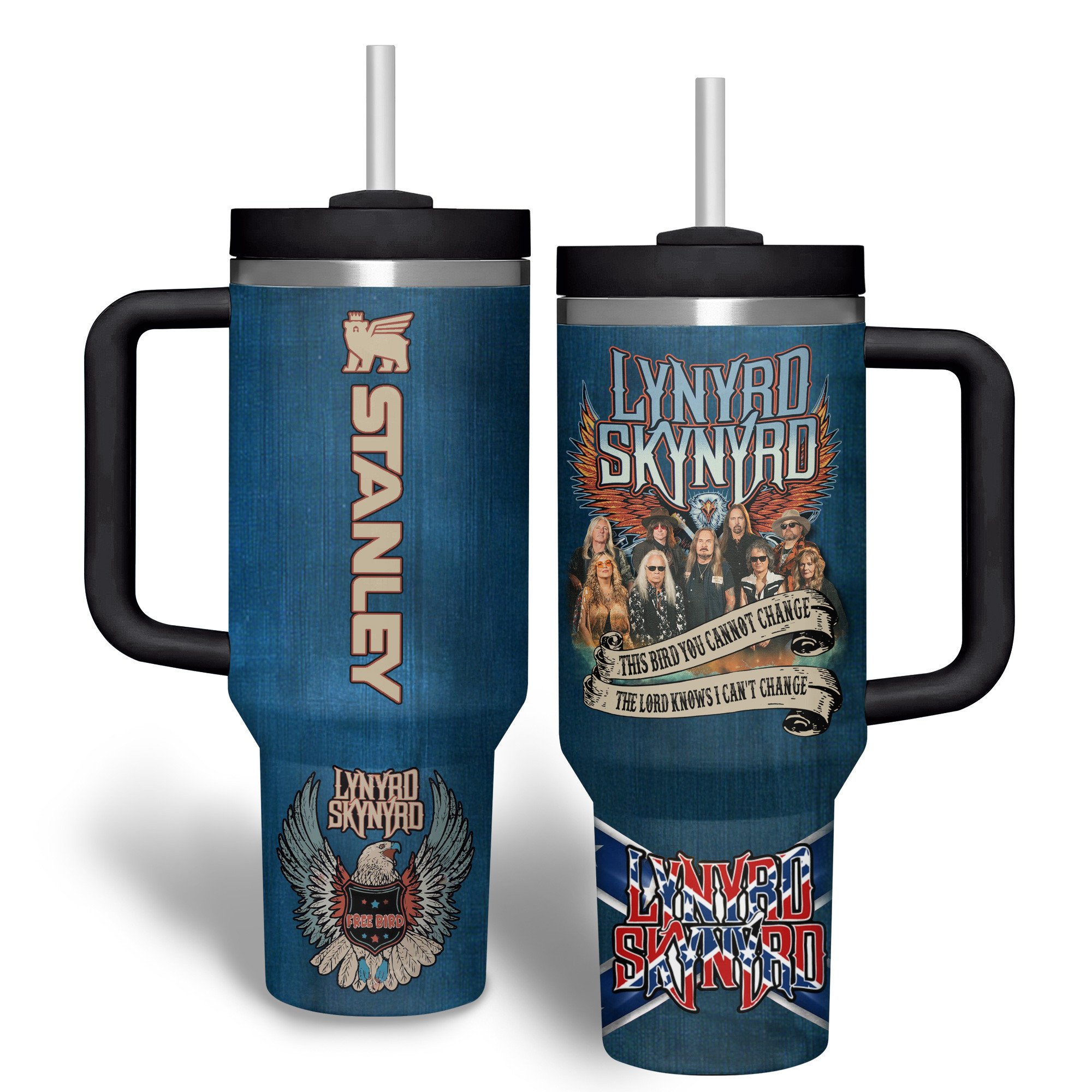 Lynyrd Skynyrd Music Custom Stanley Cup 40 oz 30 oz Tumbler With HandleTVC2301179 - Image 2