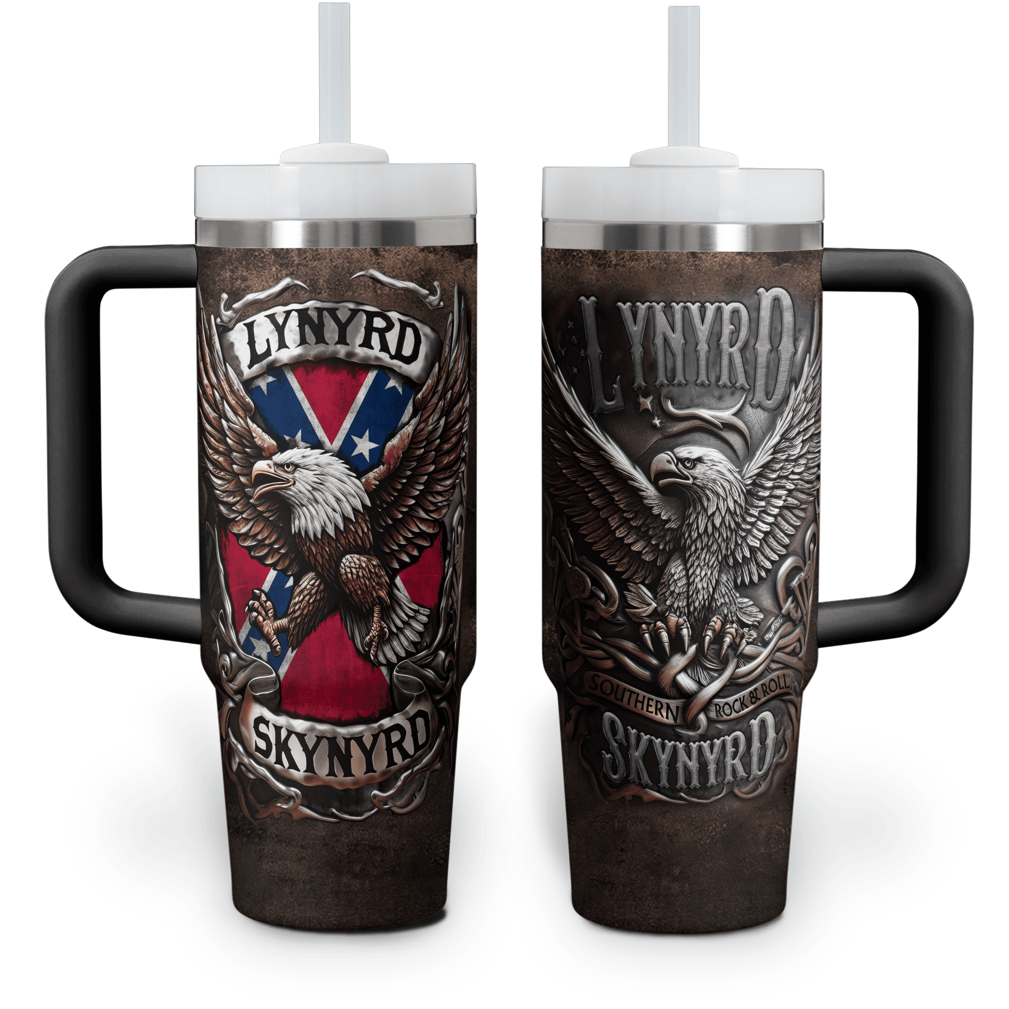 Lynyrd Skynyrd Music Custom Stanley Cup 40 oz 30 oz Tumbler With HandleTVC2301770 - Image 2