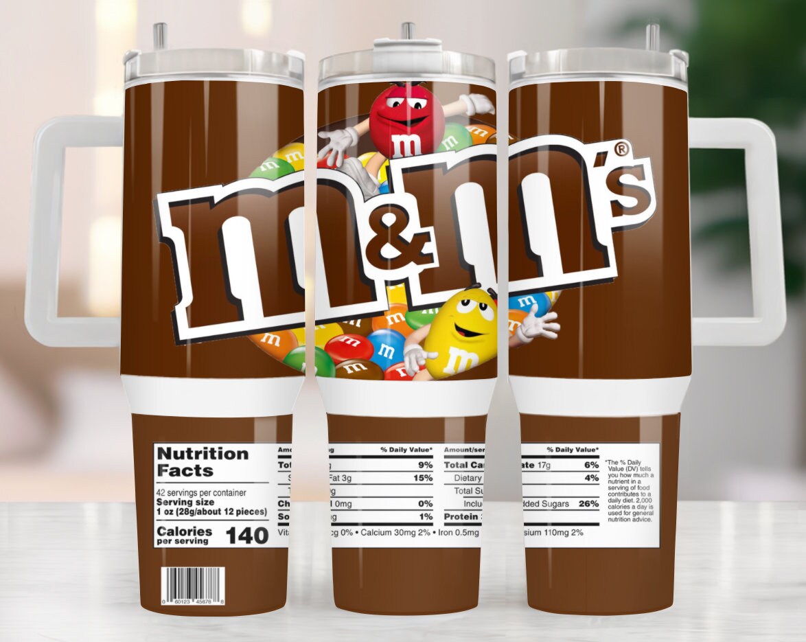 M&Mâ€™s Chocolate Custom Stanley Cup 40 oz 30 oz Tumbler With HandleTVC2301973