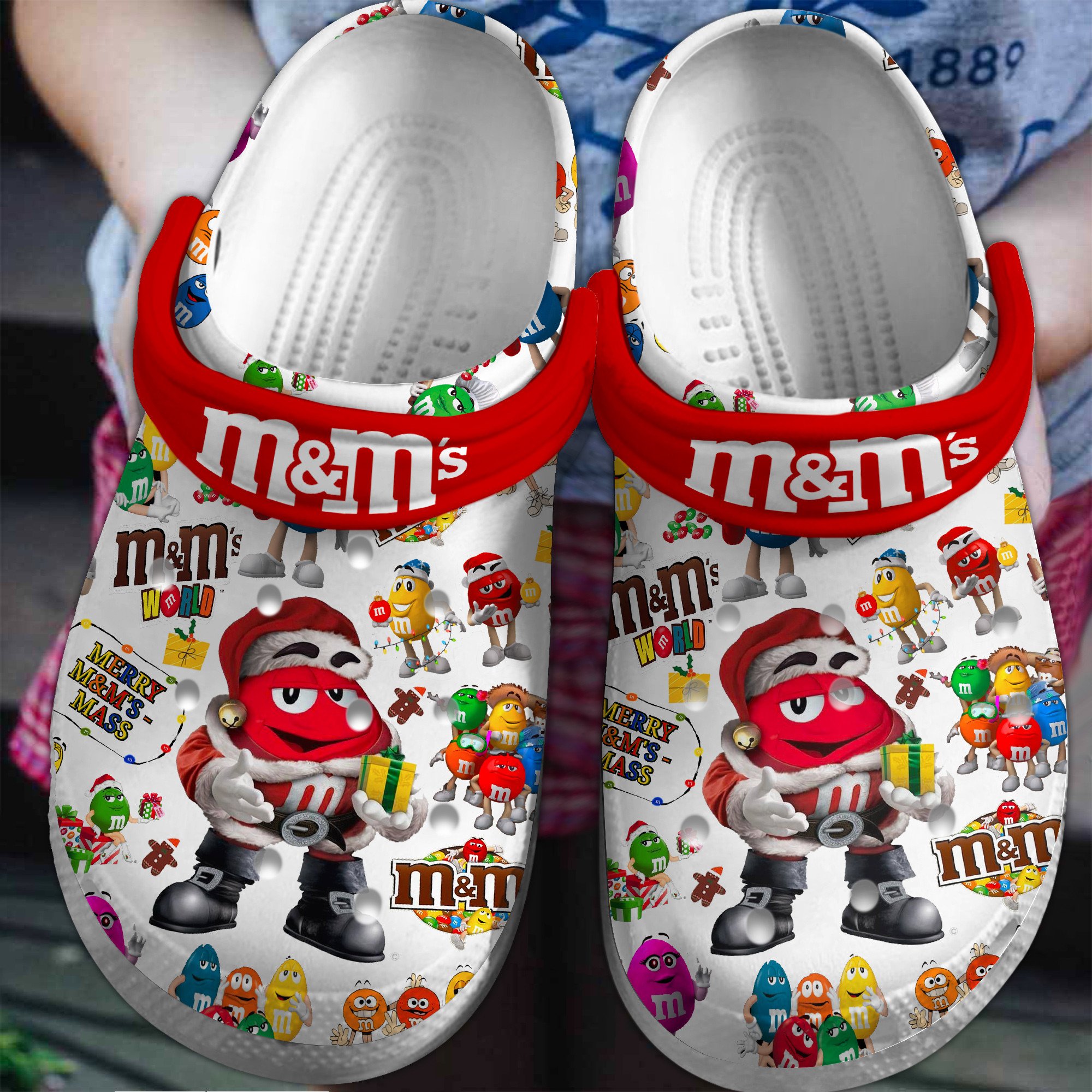 M&M's Food Crocs Crocband Clogs Shoes Comfortable For Men Women and Kids