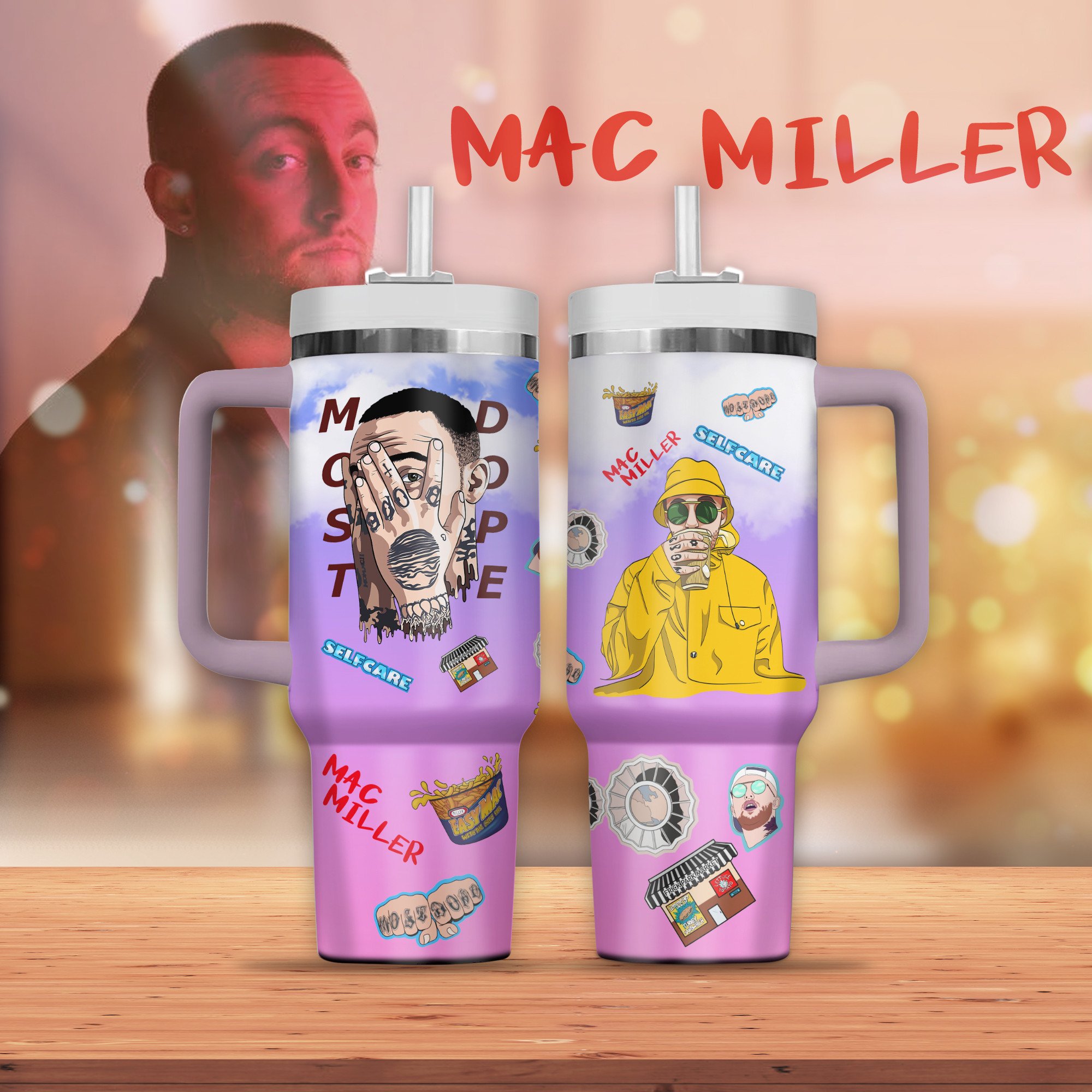 Mac Miller Music Custom Stanley Cup 40 oz 30 oz Tumbler With HandleTVC2301301
