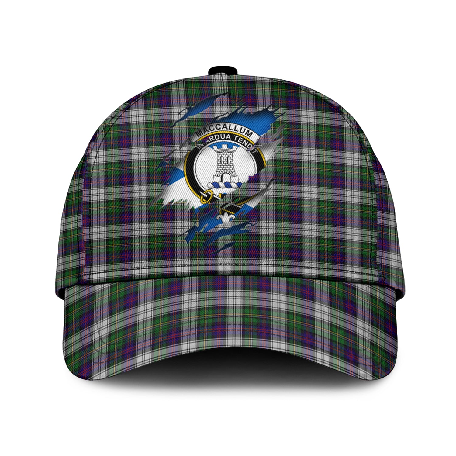 MacCallum Dress Tartan Plaid Cap, Family Crest In Me Style Tartan Baseball Cap TS23 Trucker Hats Custom Hats Gifts For Men & Women