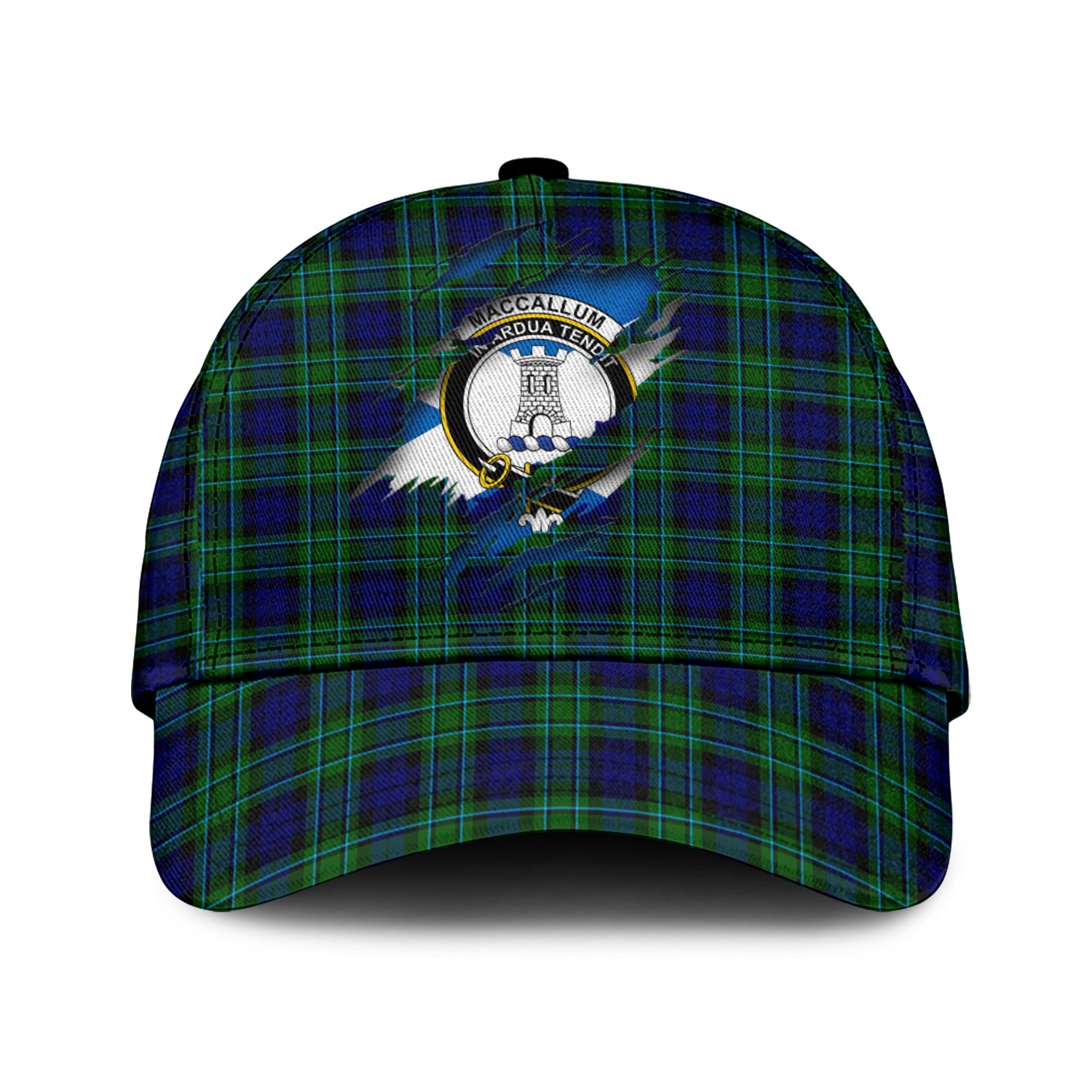 MacCallum Modern Tartan Plaid Cap, Family Crest In Me Style Tartan Baseball Cap TS23 Trucker Hats Custom Hats Gifts For Men & Women