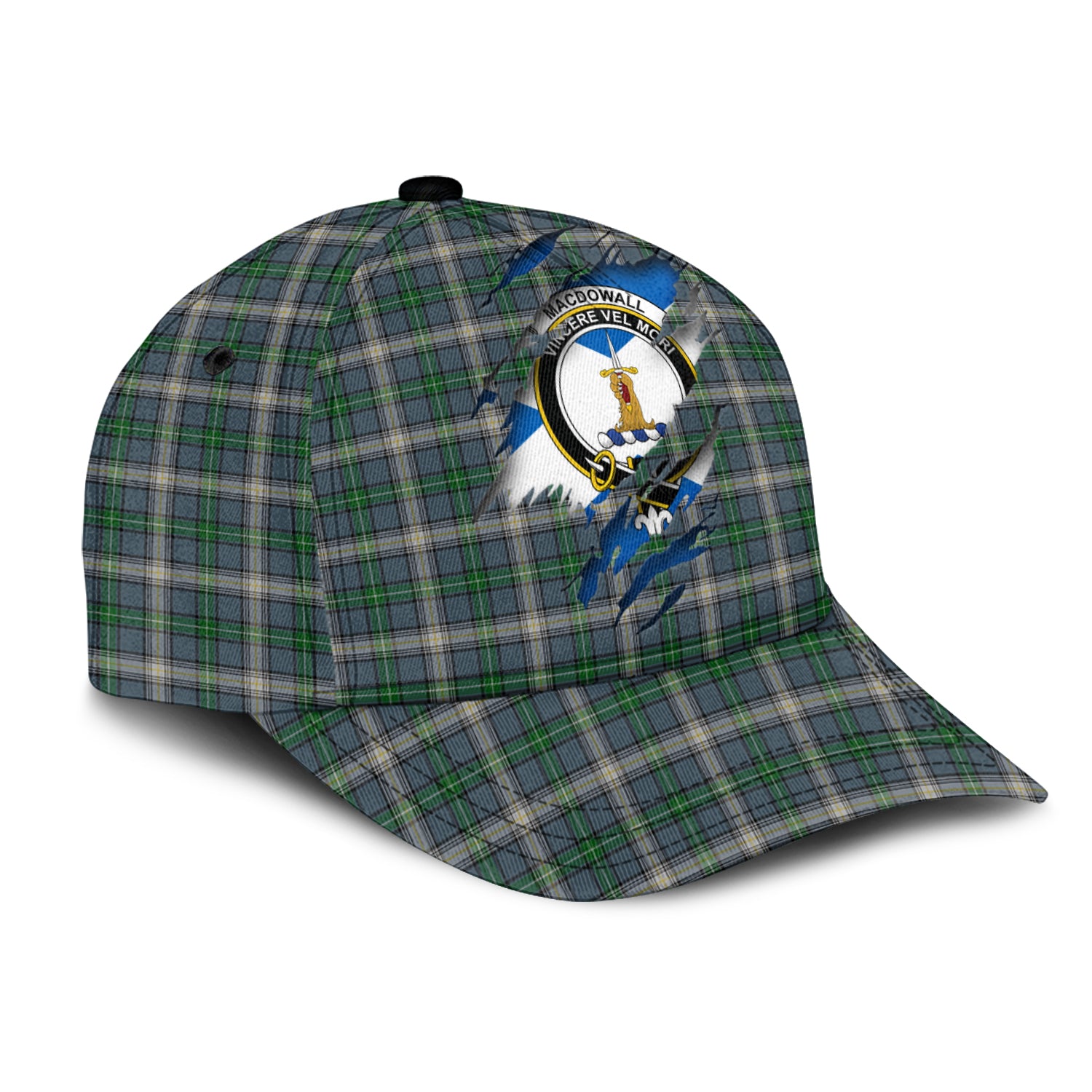 MacDowall Tartan Plaid Cap, Family Crest In Me Style Tartan Baseball Cap TS23 Trucker Hats Custom Hats Gifts For Men & Women