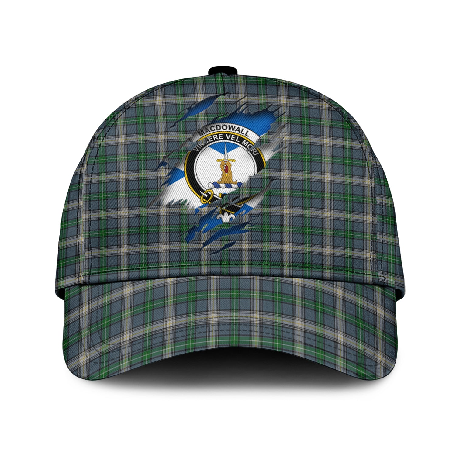 MacDowall Tartan Plaid Cap, Family Crest In Me Style Tartan Baseball Cap TS23 Trucker Hats Custom Hats Gifts For Men & Women