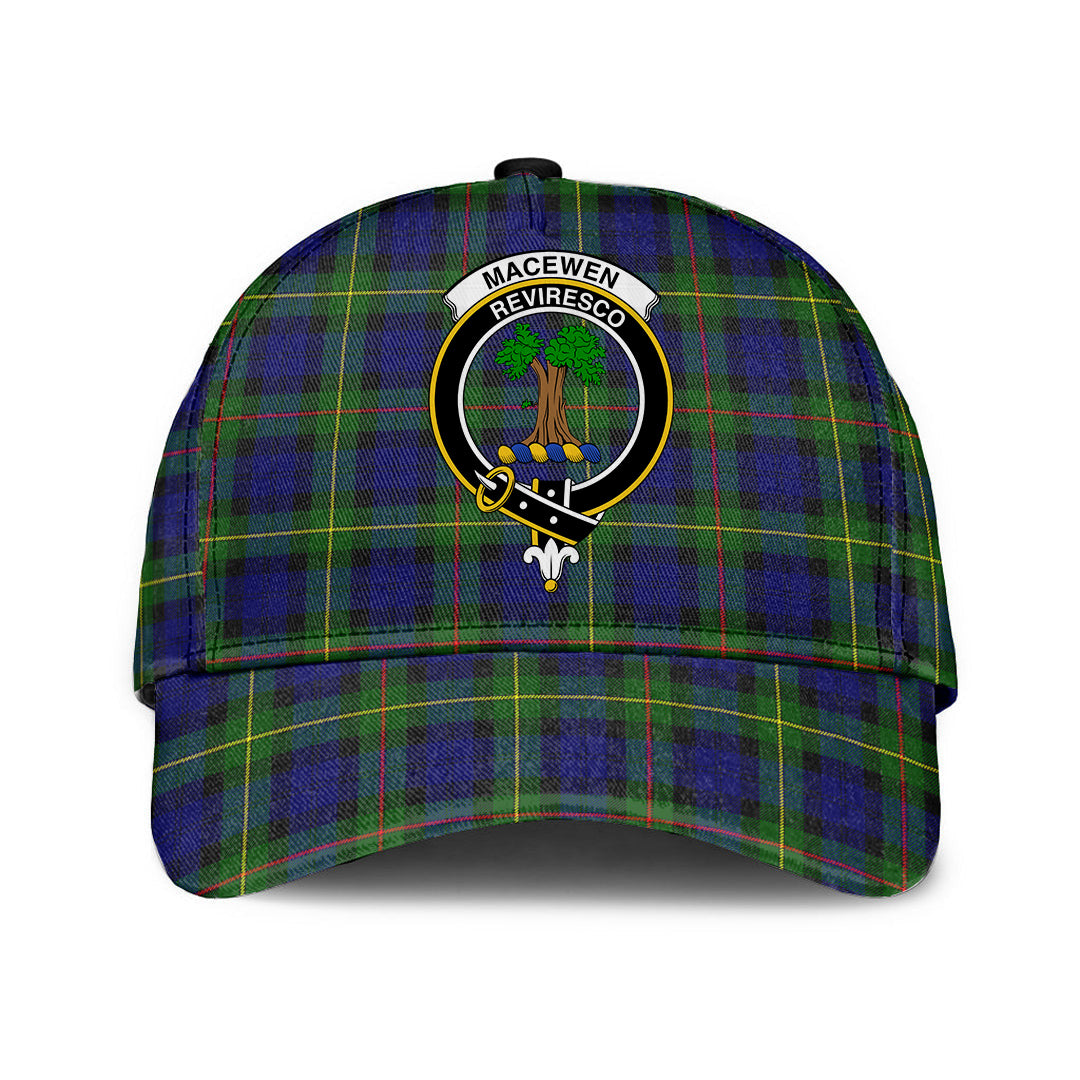 MacEwen Modern Tartan Baseball Cap, Tartan Plaid Cap with Family Crest K23 Trucker Hats Custom Hats Gifts For Men & Women