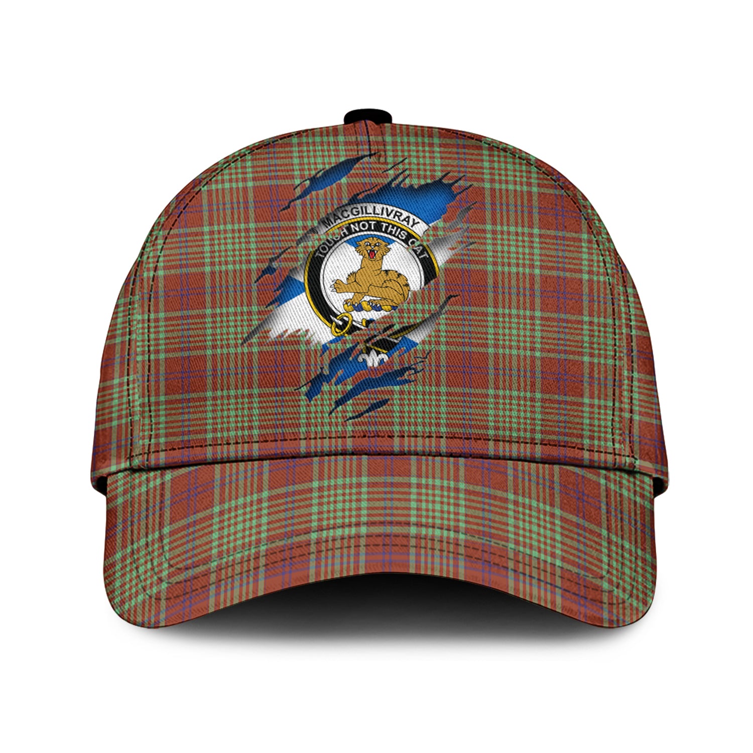 MacGillivray Hunting Ancient Tartan Plaid Cap, Family Crest In Me Style Tartan Baseball Cap TS23 Trucker Hats Custom Hats Gifts For Men & Women