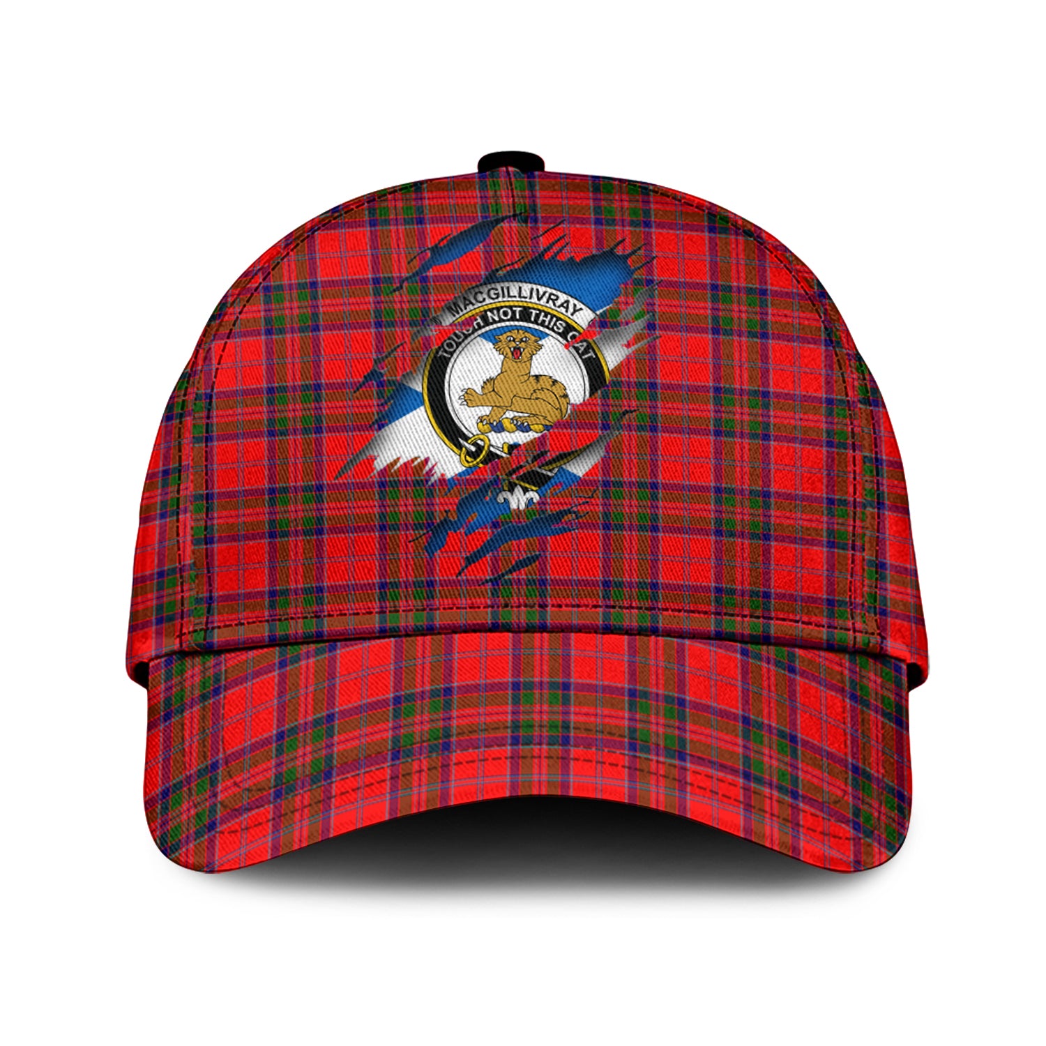 MacGillivray Modern Tartan Plaid Cap, Family Crest In Me Style Tartan Baseball Cap TS23 Trucker Hats Custom Hats Gifts For Men & Women