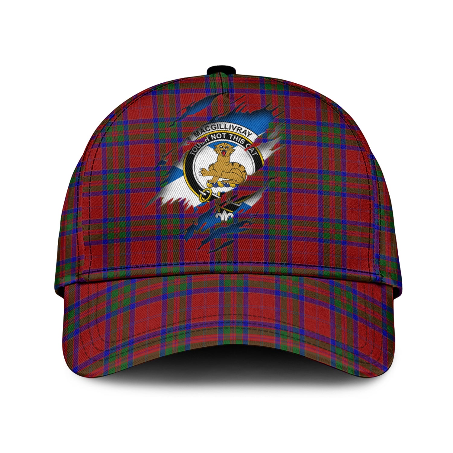 MacGillivray Tartan Plaid Cap, Family Crest In Me Style Tartan Baseball Cap TS23 Trucker Hats Custom Hats Gifts For Men & Women