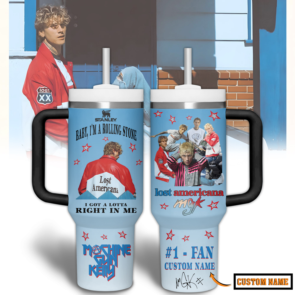 Machine Gun Kelly Music Custom Stanley Cup 40 oz 30 oz Tumbler With HandleTVC2301177