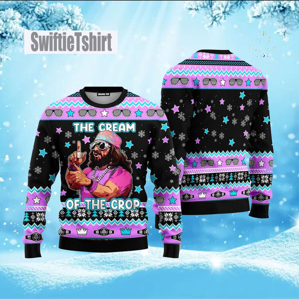 Macho Man Randy Savage Ugly christmas Sweater, The Cream of the Crop Macho Man