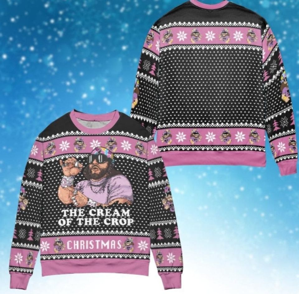 Macho Man Randy Savage Ugly Xmas Sweater, The Cream of the Crop Macho Man Randy Savage