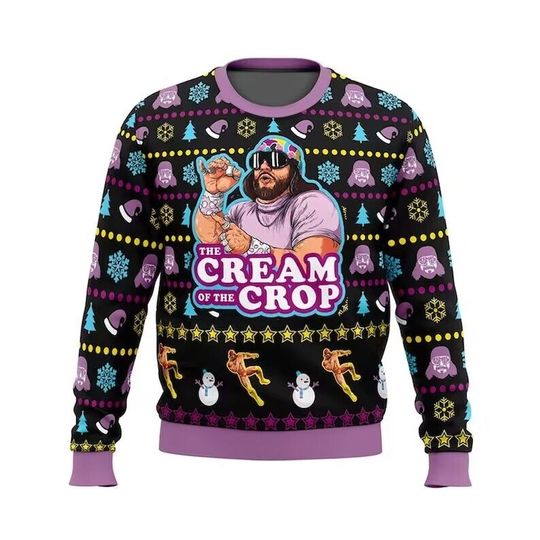 Macho Man Randy Savage Xmas Sweater, The Cream of the Crop Shirt - Image 5