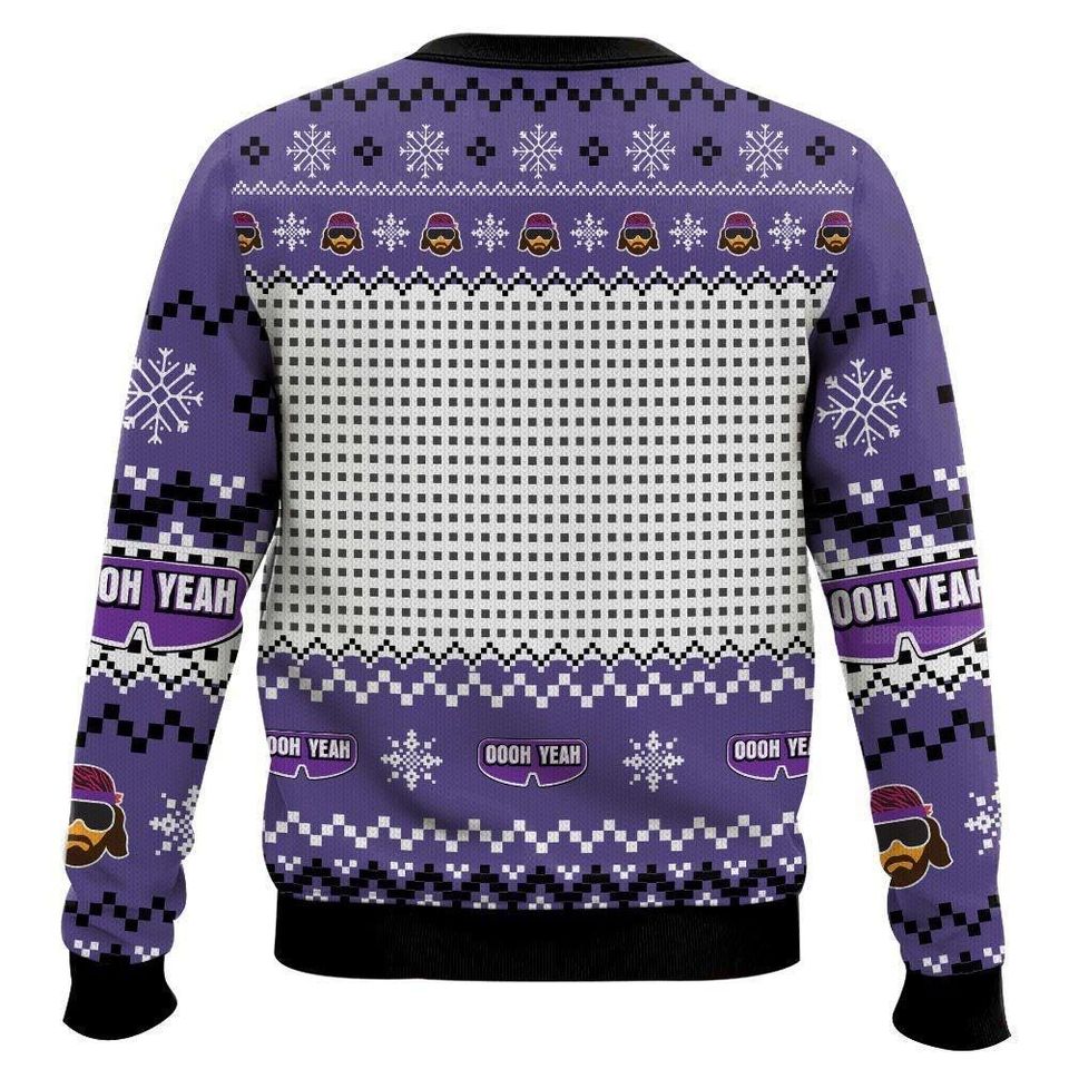 Macho Man Sick Puppies Ugly Sweater, The Cream Of The Crop Ugly Christmas Sweater - Image 4