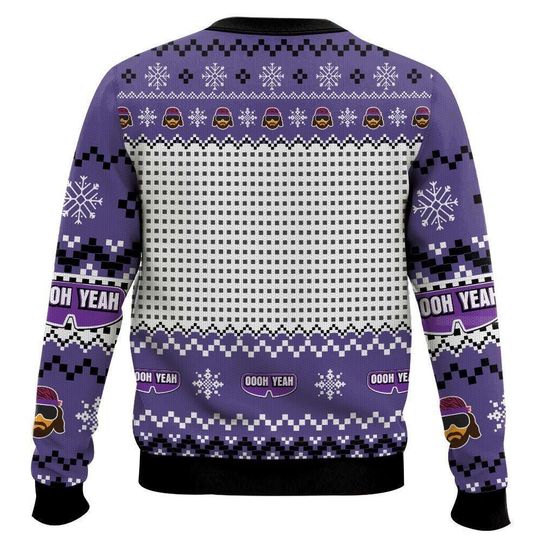Macho Man Sick Puppies Ugly Sweater, The Cream Of The Crop Ugly Christmas Sweater - Image 11