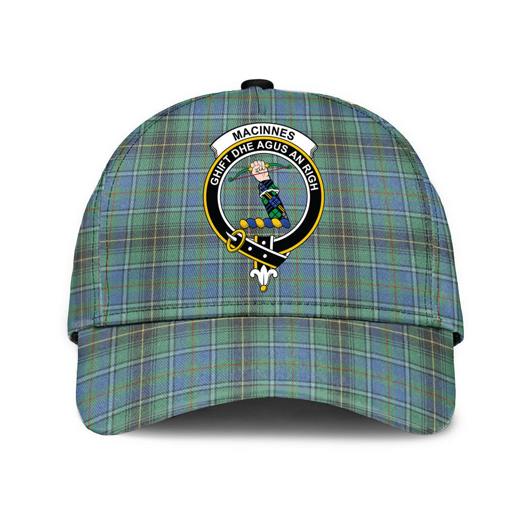 MacInnes Ancient Tartan Baseball Cap, Tartan Plaid Cap with Family Crest K23 Trucker Hats Custom Hats Gifts For Men & Women