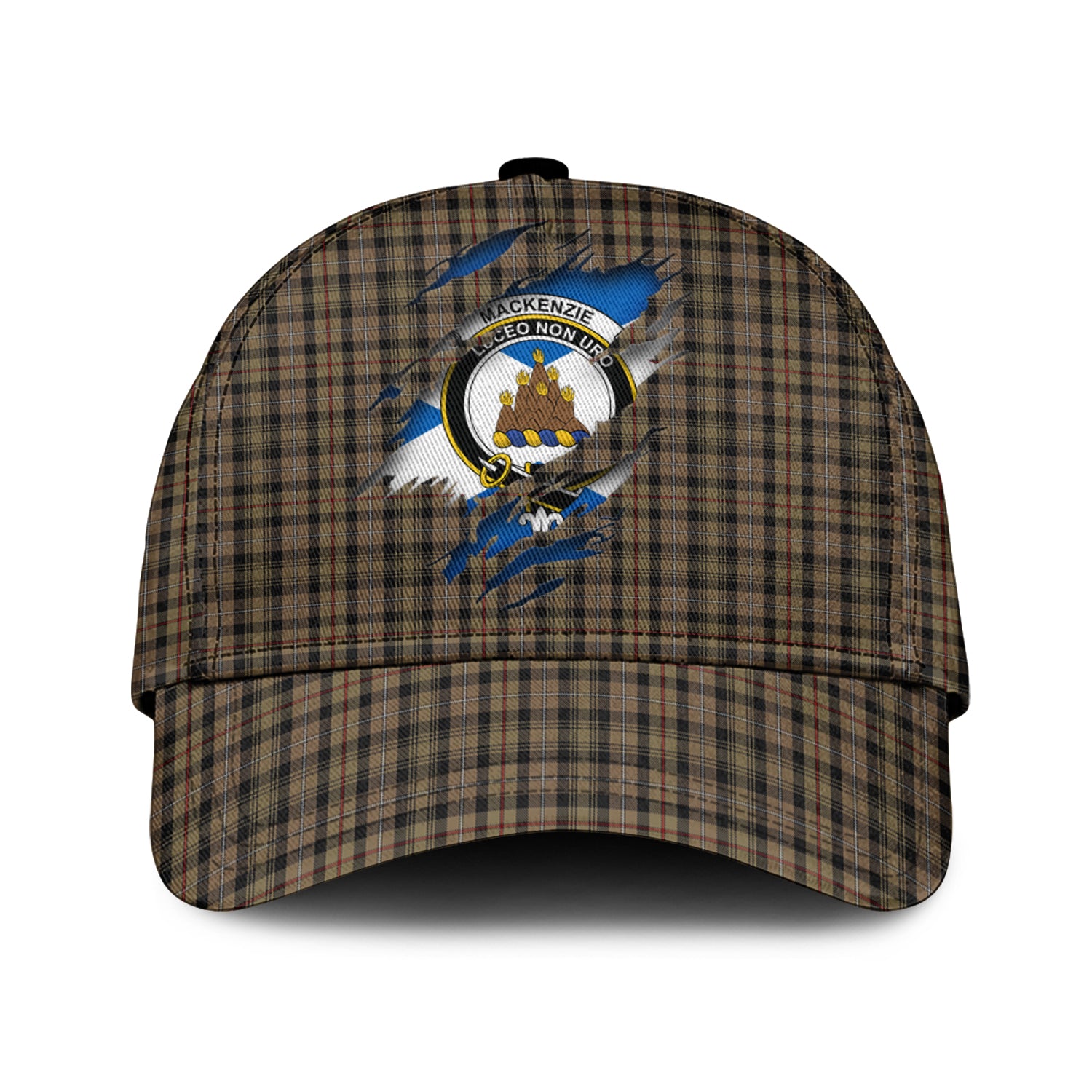 MacKenzie Hunting Tartan Plaid Cap, Family Crest In Me Style Tartan Baseball Cap TS23 Trucker Hats Custom Hats Gifts For Men & Women