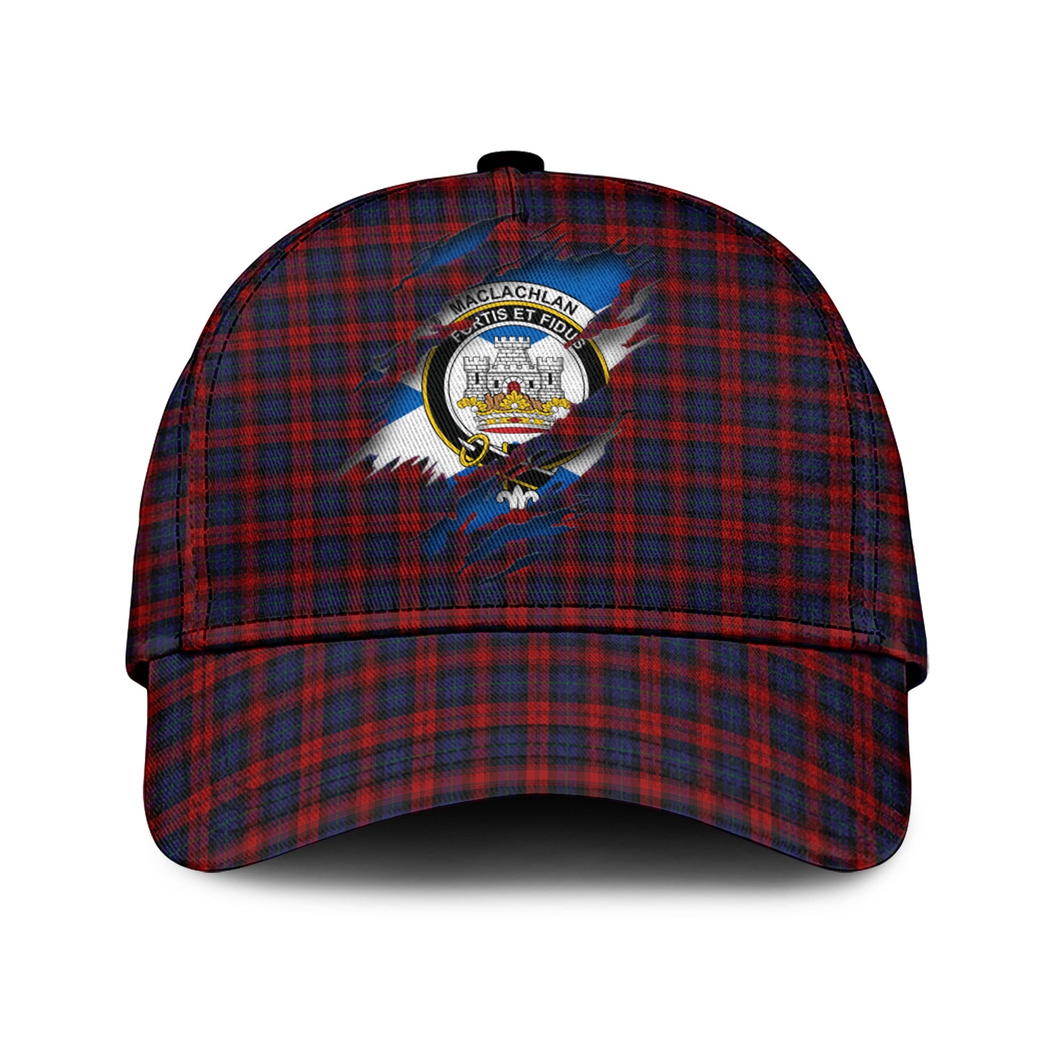 MacLachlan Tartan Plaid Cap, Family Crest In Me Style Tartan Baseball Cap TS23 Trucker Hats Custom Hats Gifts For Men & Women