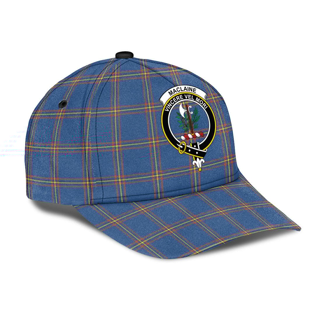 MacLaine of Loch Buie Hunting Ancient Tartan Baseball Cap, Tartan Plaid Cap with Family Crest K23 Trucker Hats Custom Hats Gifts For Men & Women