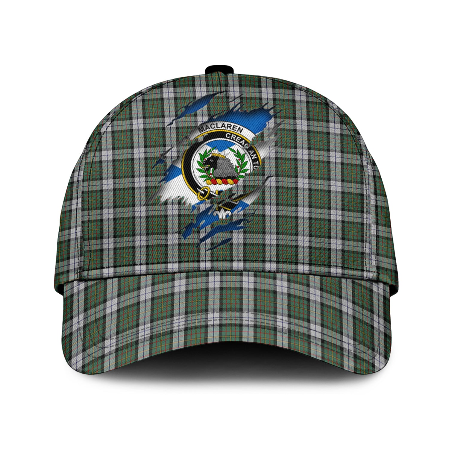 MacLaren Dress Tartan Plaid Cap, Family Crest In Me Style Tartan Baseball Cap TS23 Trucker Hats Custom Hats Gifts For Men & Women