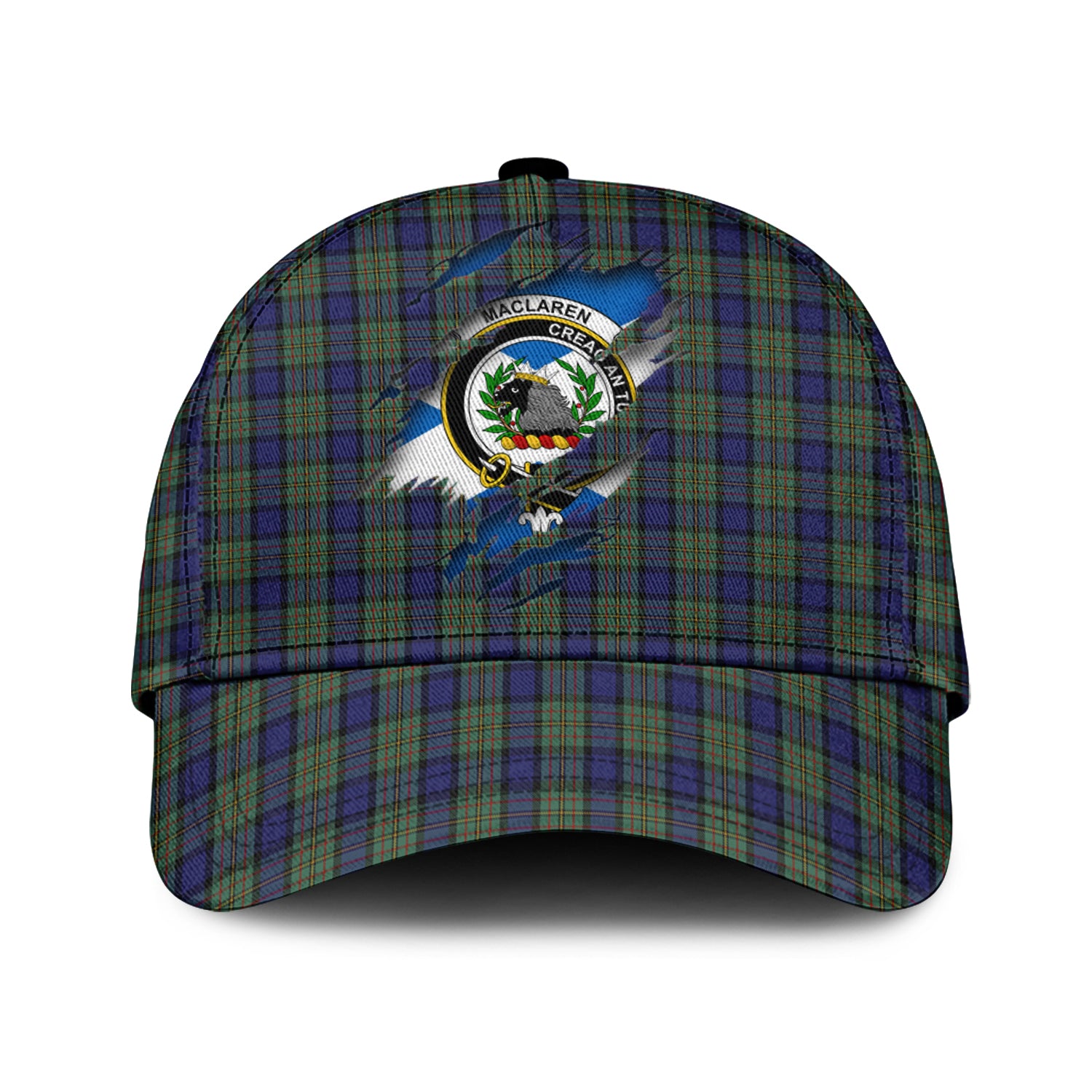 MacLaren Tartan Plaid Cap, Family Crest In Me Style Tartan Baseball Cap TS23 Trucker Hats Custom Hats Gifts For Men & Women