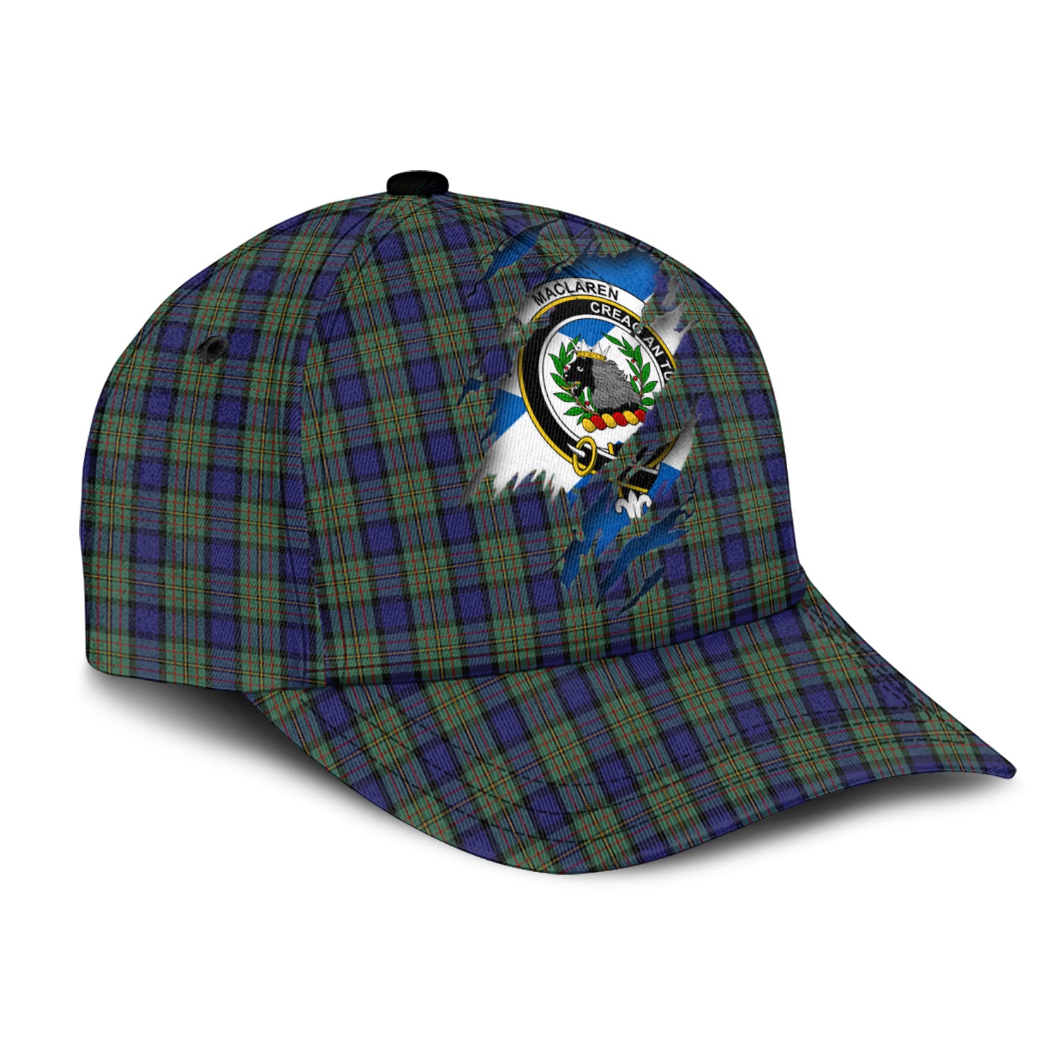 MacLaren Tartan Plaid Cap, Family Crest In Me Style Tartan Baseball Cap TS23 Trucker Hats Custom Hats Gifts For Men & Women