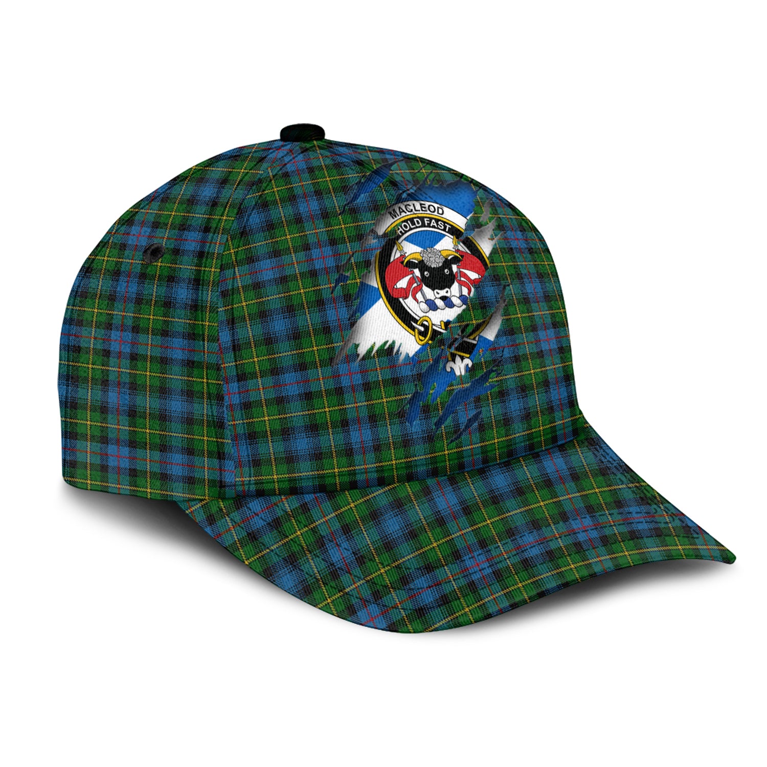 MacLeod of Skye Tartan Plaid Cap, Family Crest In Me Style Tartan Baseball Cap TS23 Trucker Hats Custom Hats Gifts For Men & Women