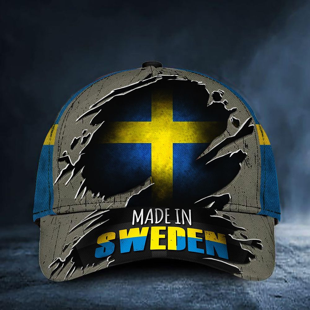 Made In Sweden Hat Sweden Flag Old Retro Cap Honor Men Proud Of Swedish Gift Ideas Trucker Hats Custom Hats Gifts For Men & Women