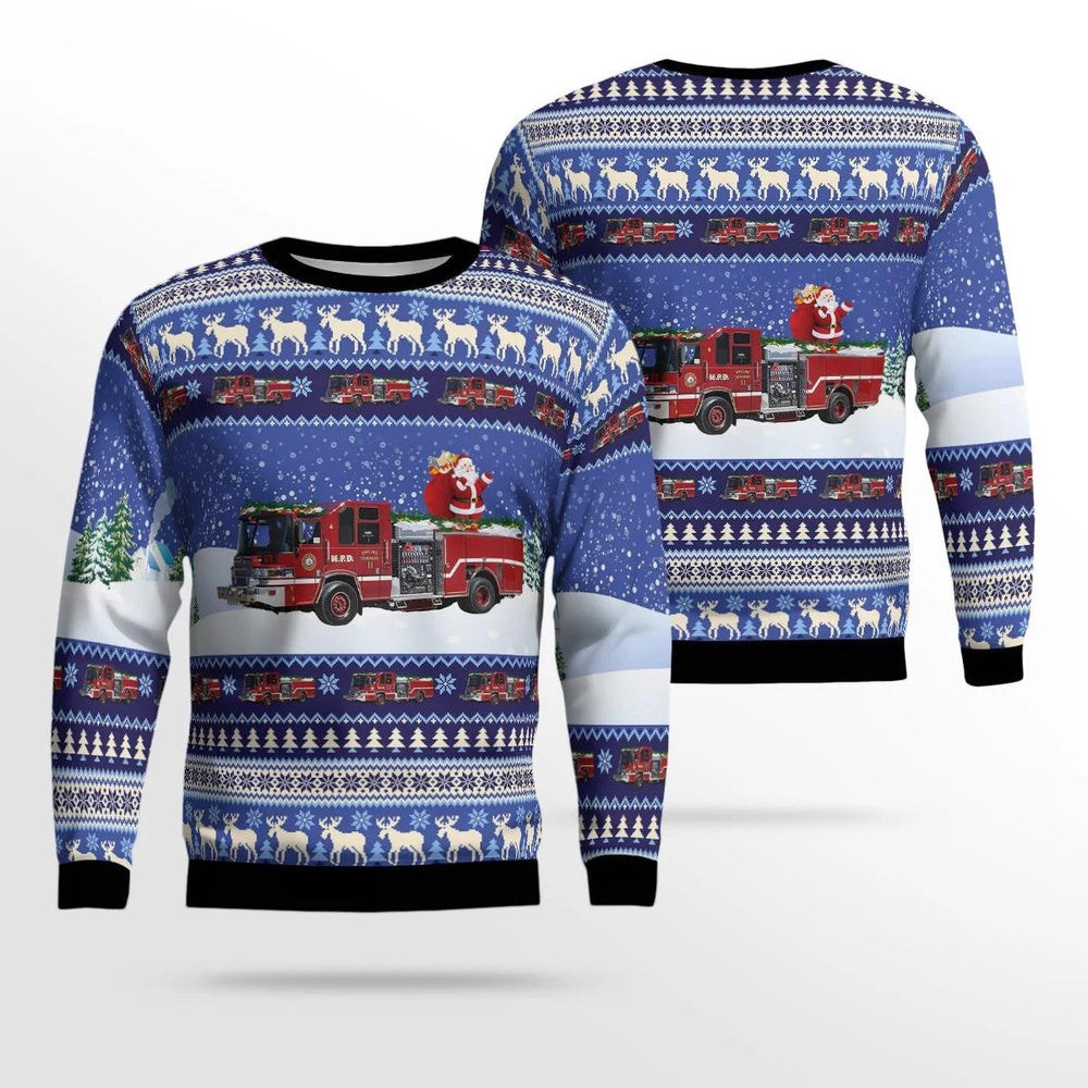 Madison Wisconsin City of Madison Fire Department Christmas Ugly Christmas Sweaters Christmas Unisex Sweaters Gift For Christmas