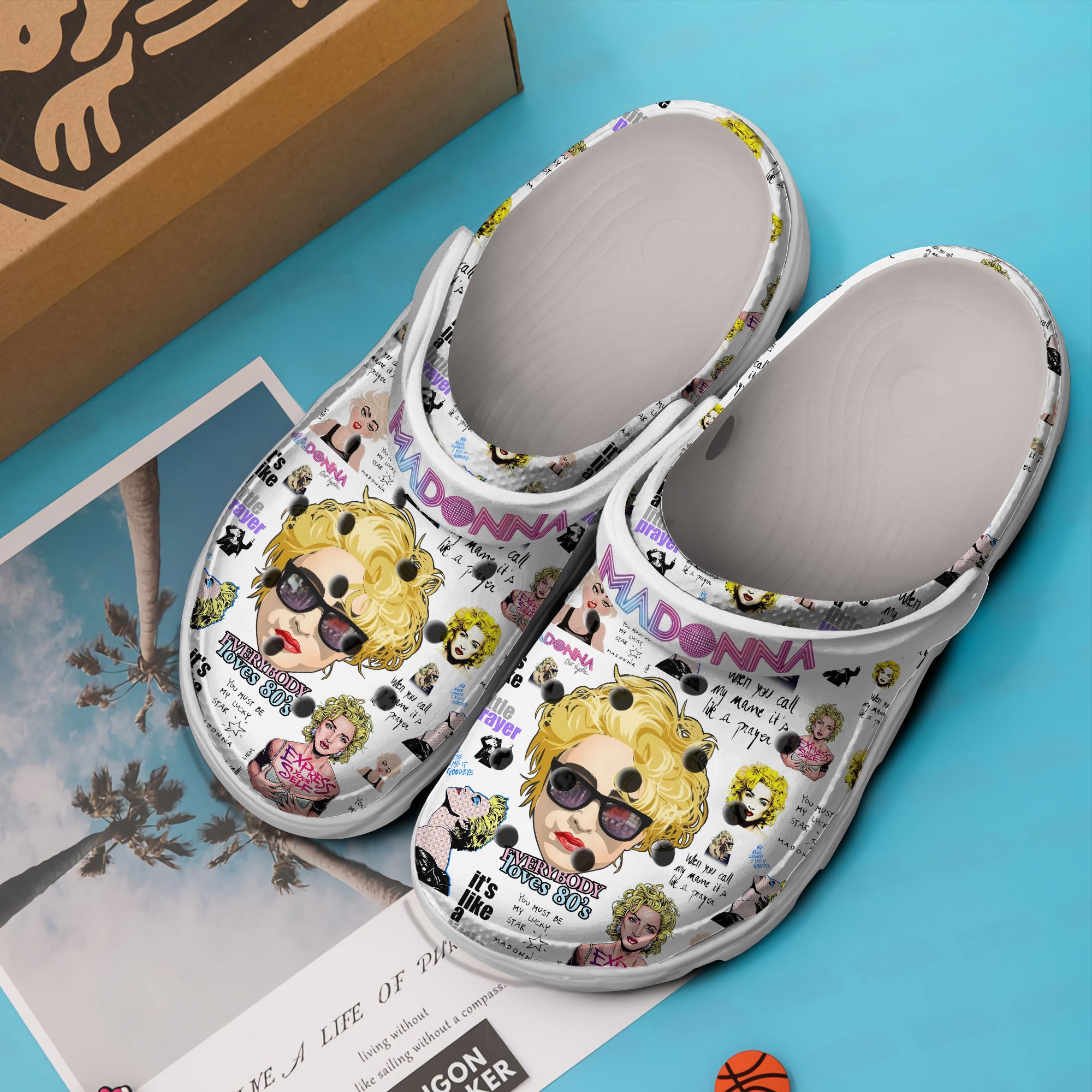 Madonna Music Crocs Crocband Clogs Shoes Comfortable For Men Women and Kids - Image 3