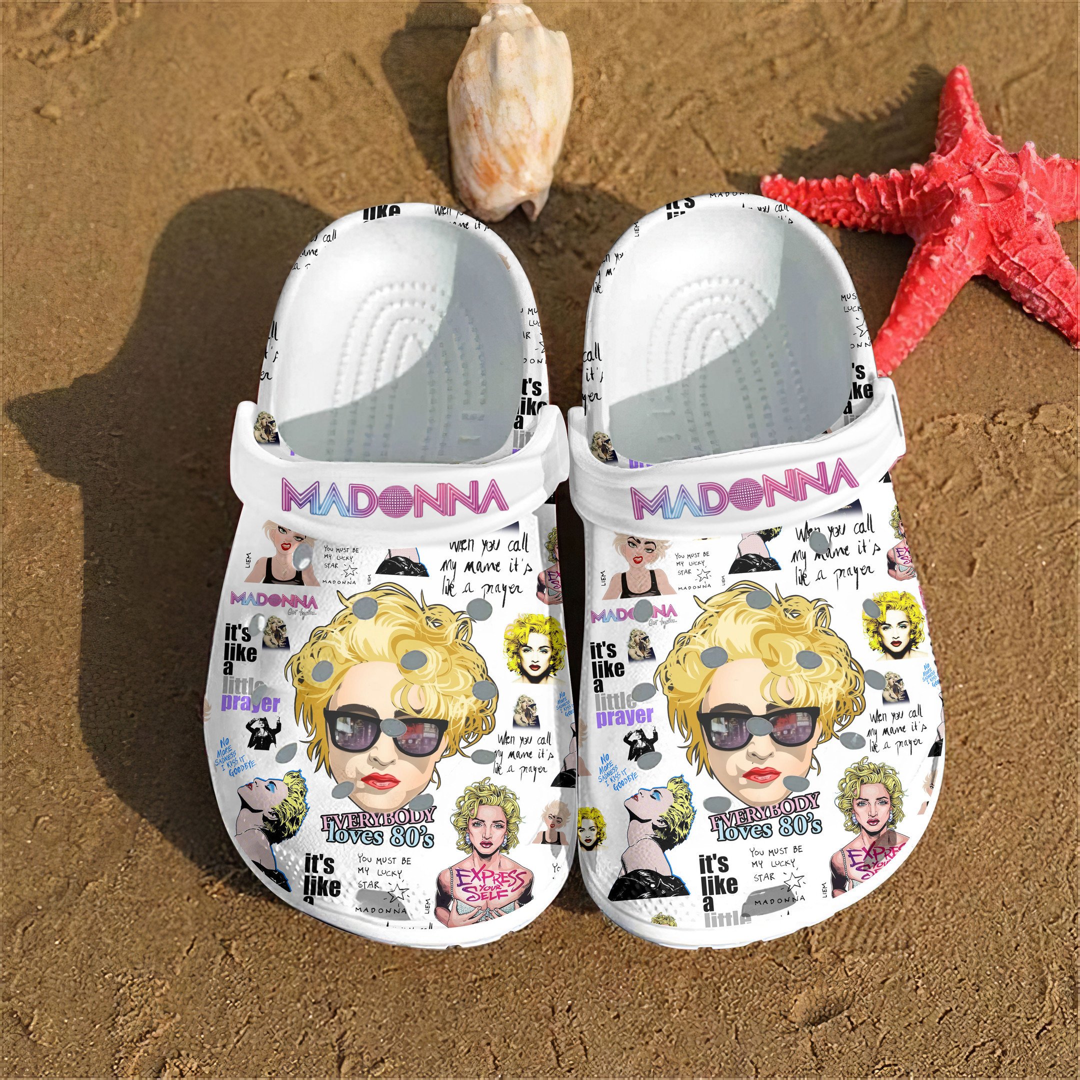 Madonna Music Crocs Crocband Clogs Shoes Comfortable For Men Women and Kids - Image 2
