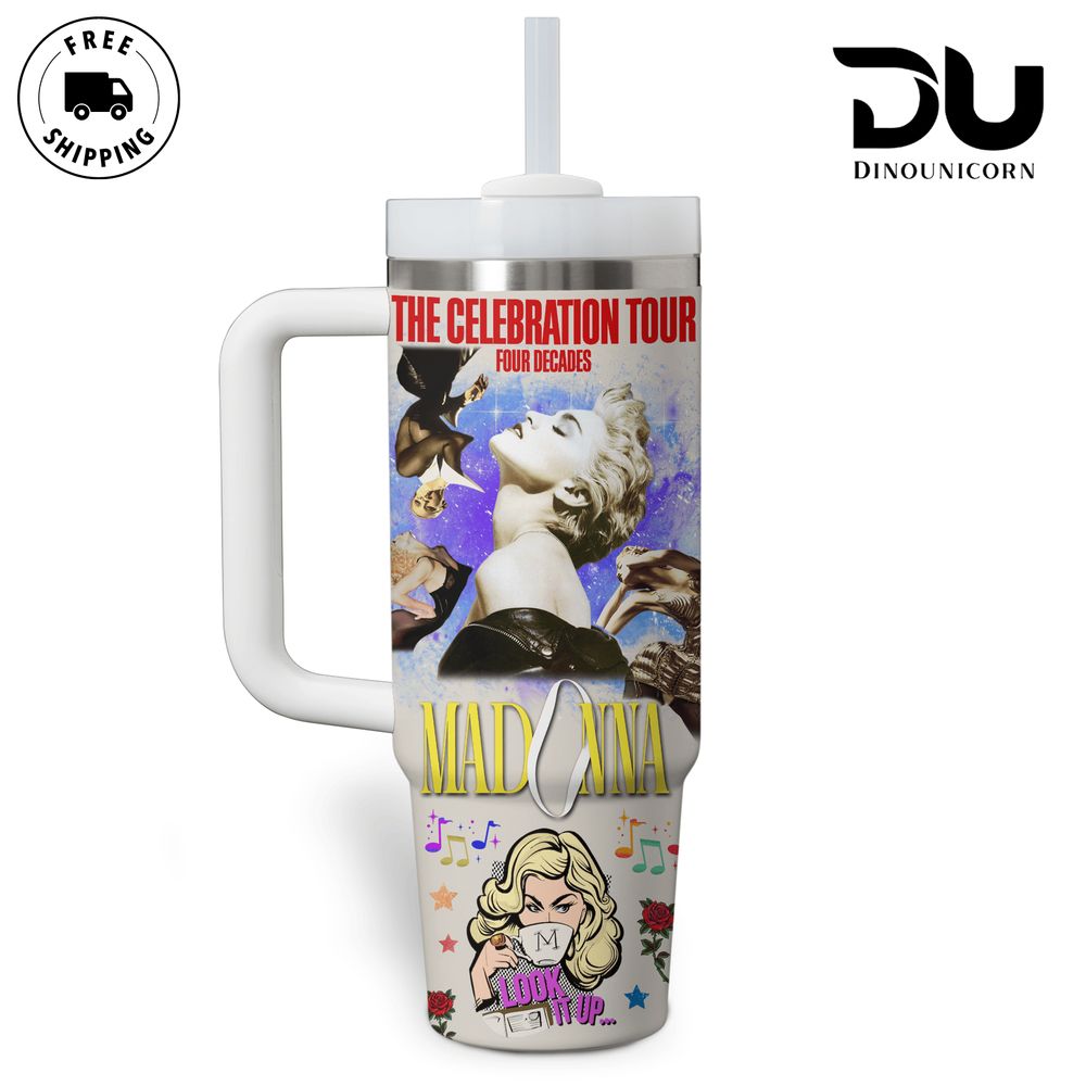 Madonna Music Custom Stanley Cup 40 oz 30 oz Tumbler With HandleTVC2301709 - Image 2