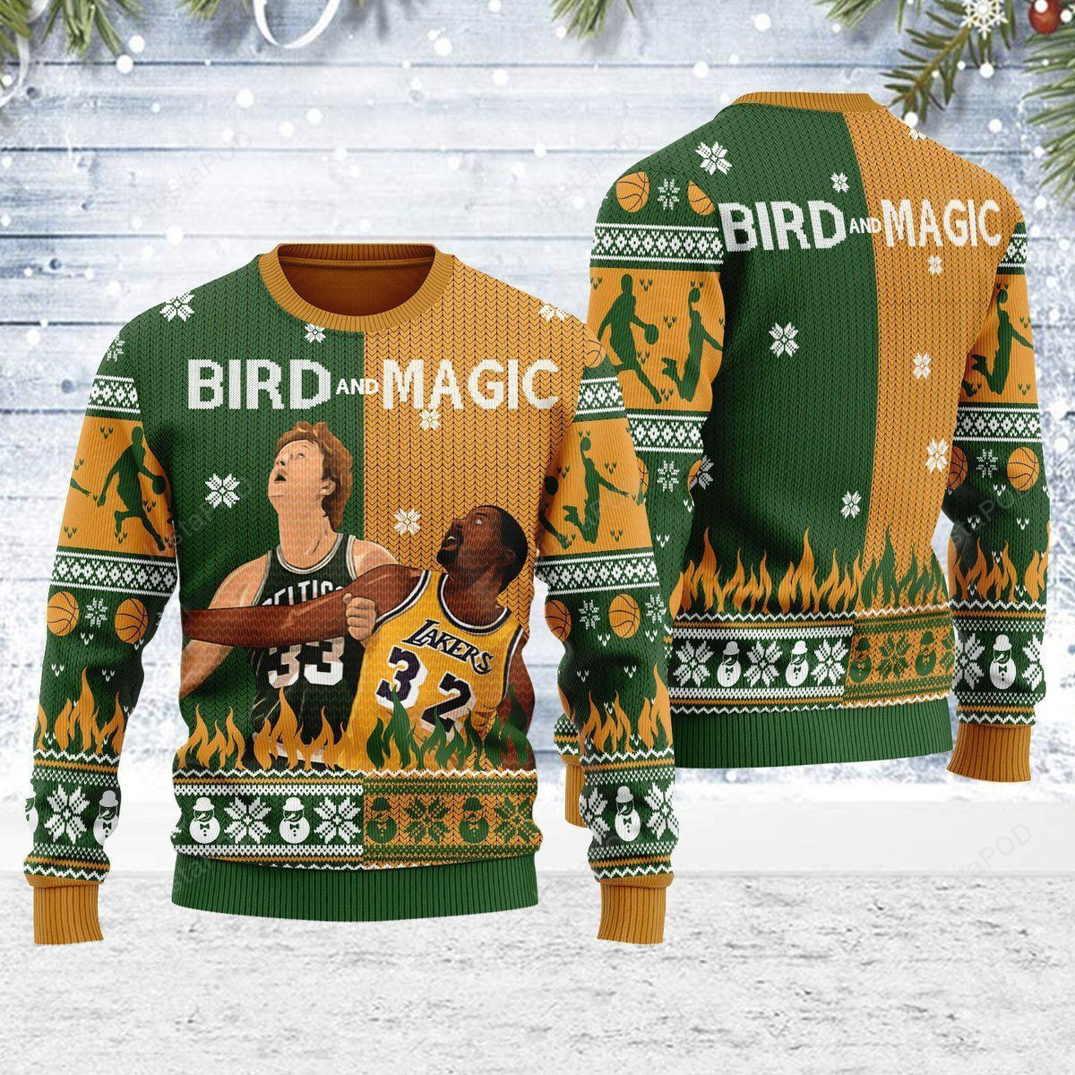 Magic & Bird Ugly Christmas Sweater Adult 3D Funny Matching for family