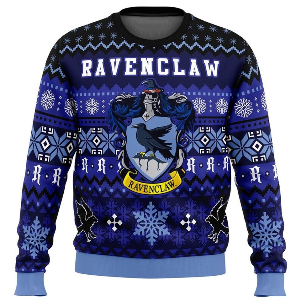 Magic School Blue House Ugly Christmas Sweater, Ugly Christmas