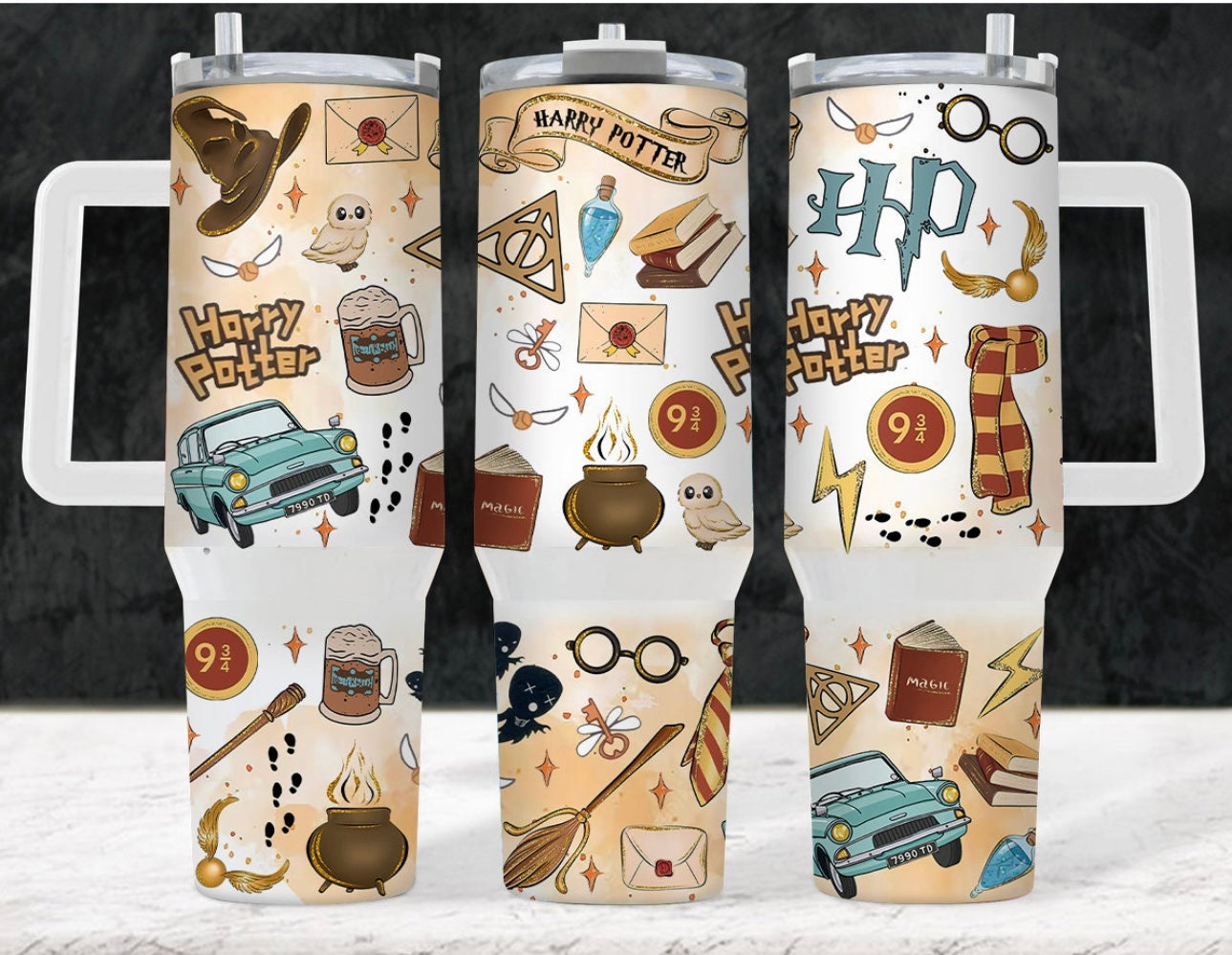 Magic Wizard Harry Potter Movies Custom Stanley Cup 40 oz 30 oz Tumbler With HandleTVC2301751