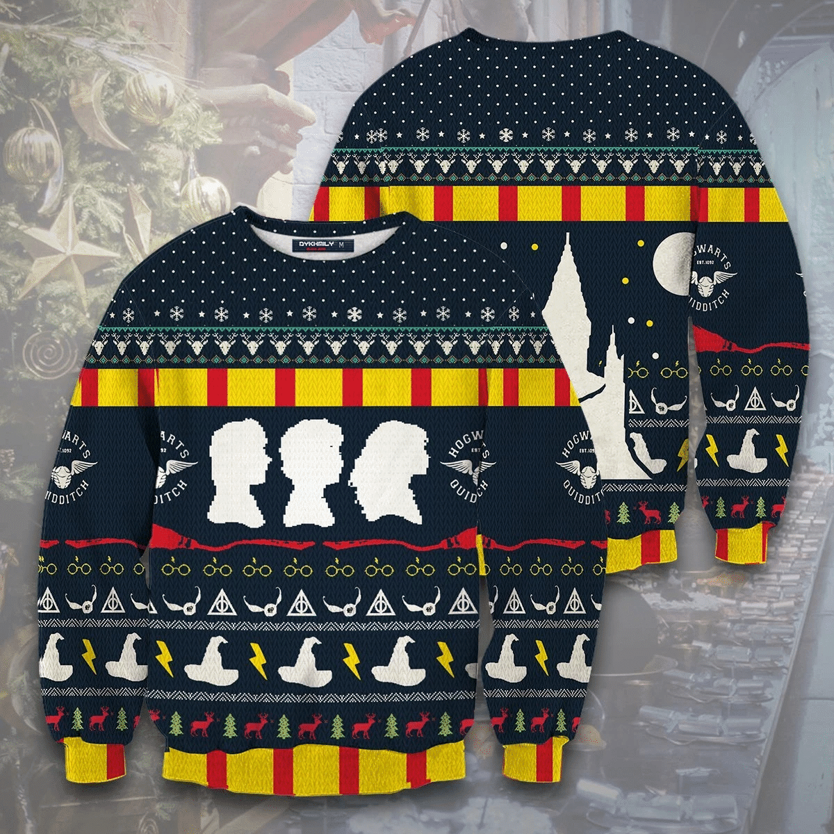 Magical Ugly Christmas Sweater Adult 3D Funny Matching for family