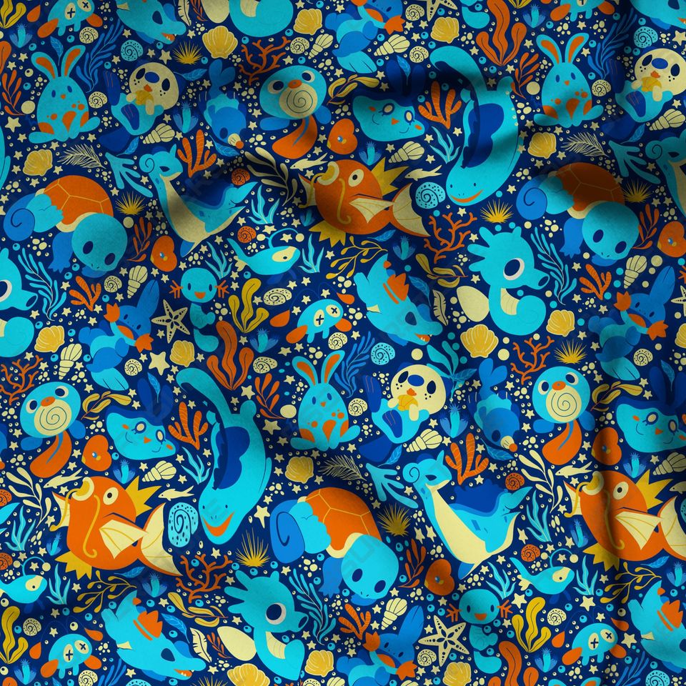 Magikarp Lapras Sweatshirt Japanese Anime Cute Gifts Magikarp Sweater Shirt Lapras Water Shirt Gift - Image 5