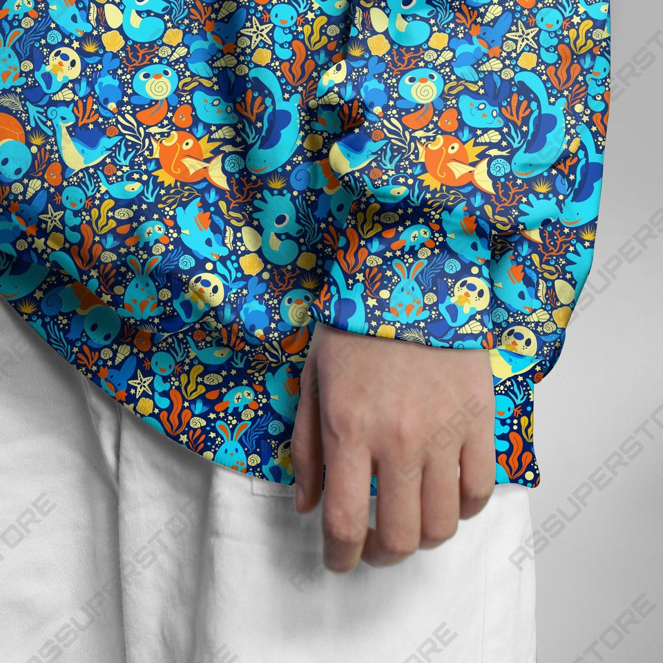 Magikarp Lapras Sweatshirt Japanese Anime Cute Gifts Magikarp Sweater Shirt Lapras Water Shirt Gift - Image 6