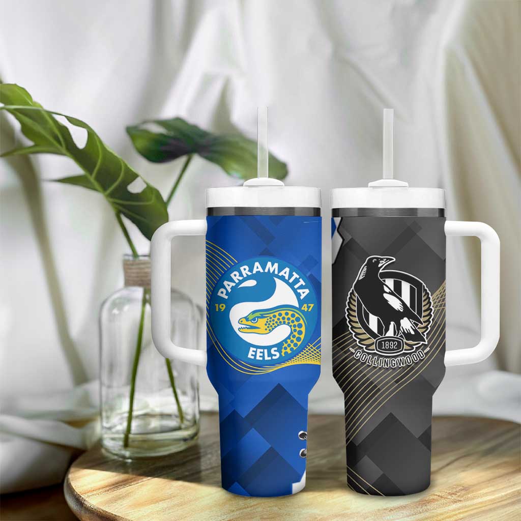 Magpies Football And Eels Rugby Dynamic Style Custom Stanley Cup 40 oz 30 oz Tumbler With HandleTVC2301331 - Image 9