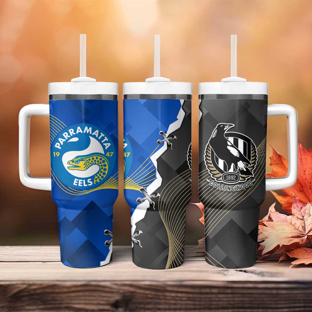 Magpies Football And Eels Rugby Dynamic Style Custom Stanley Cup 40 oz 30 oz Tumbler With HandleTVC2301331
