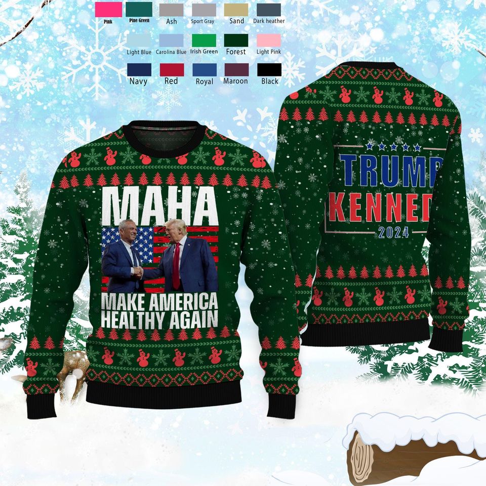 MAHA Trump Kennedy 2024 Trump Ugly Sweater Shirt