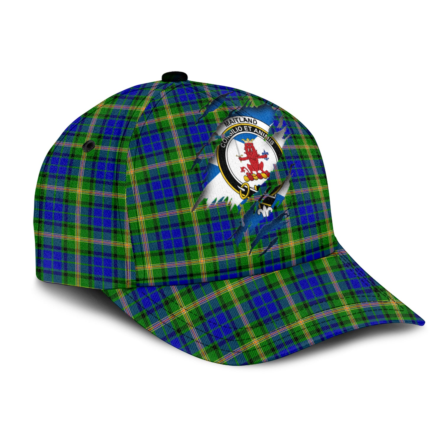 Maitland Tartan Plaid Cap, Family Crest In Me Style Tartan Baseball Cap TS23 Trucker Hats Custom Hats Gifts For Men & Women